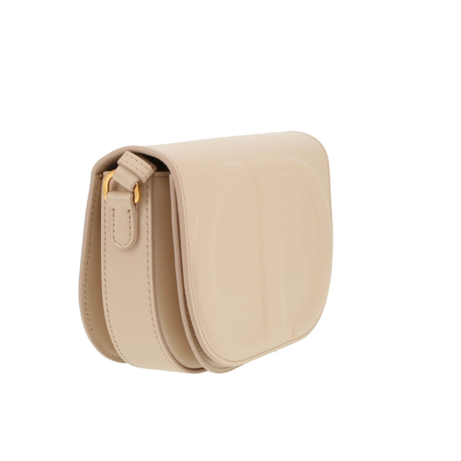 Dior  CD Signature shoulder bag  in beige leather