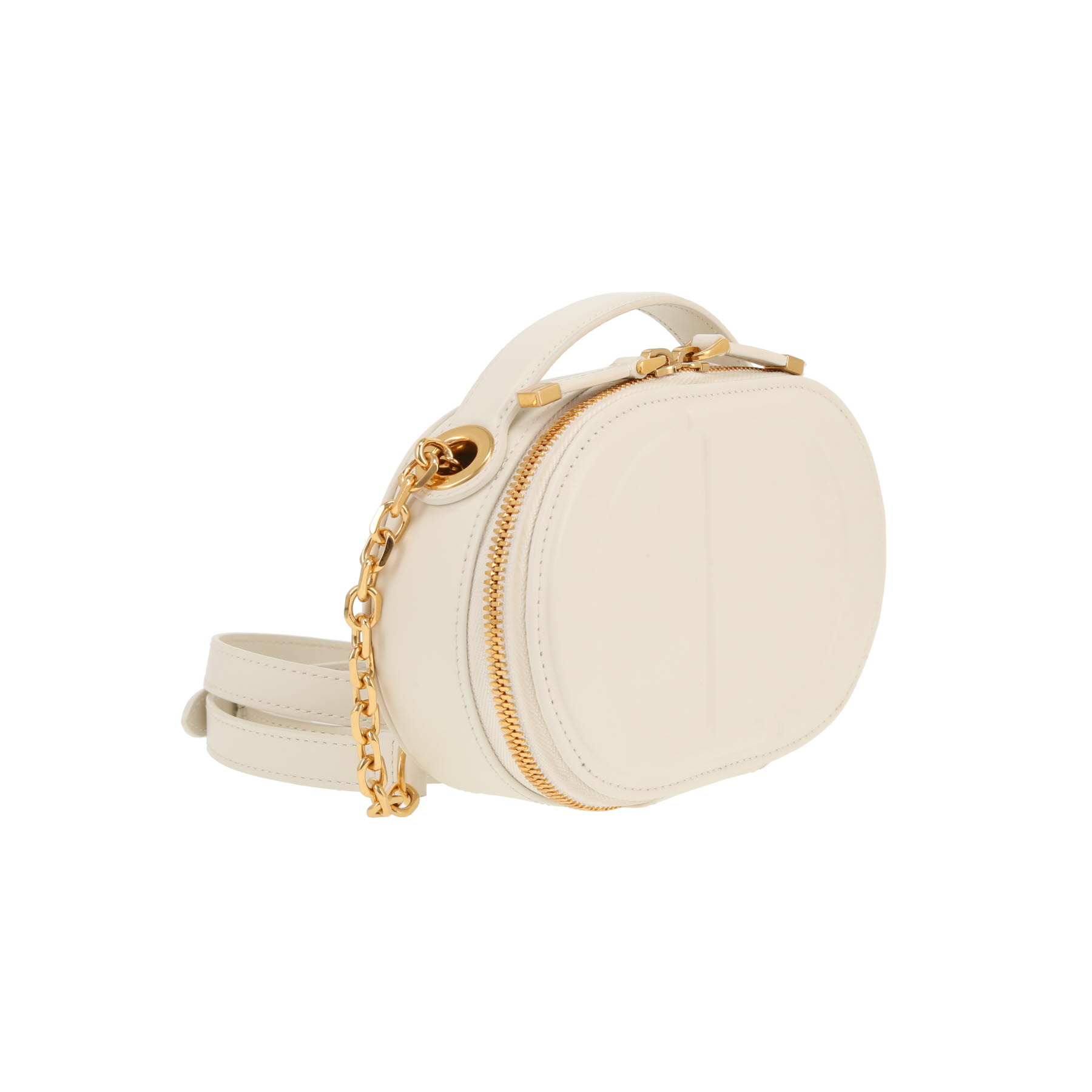 Dior  Ovale CD shoulder bag  in white leather