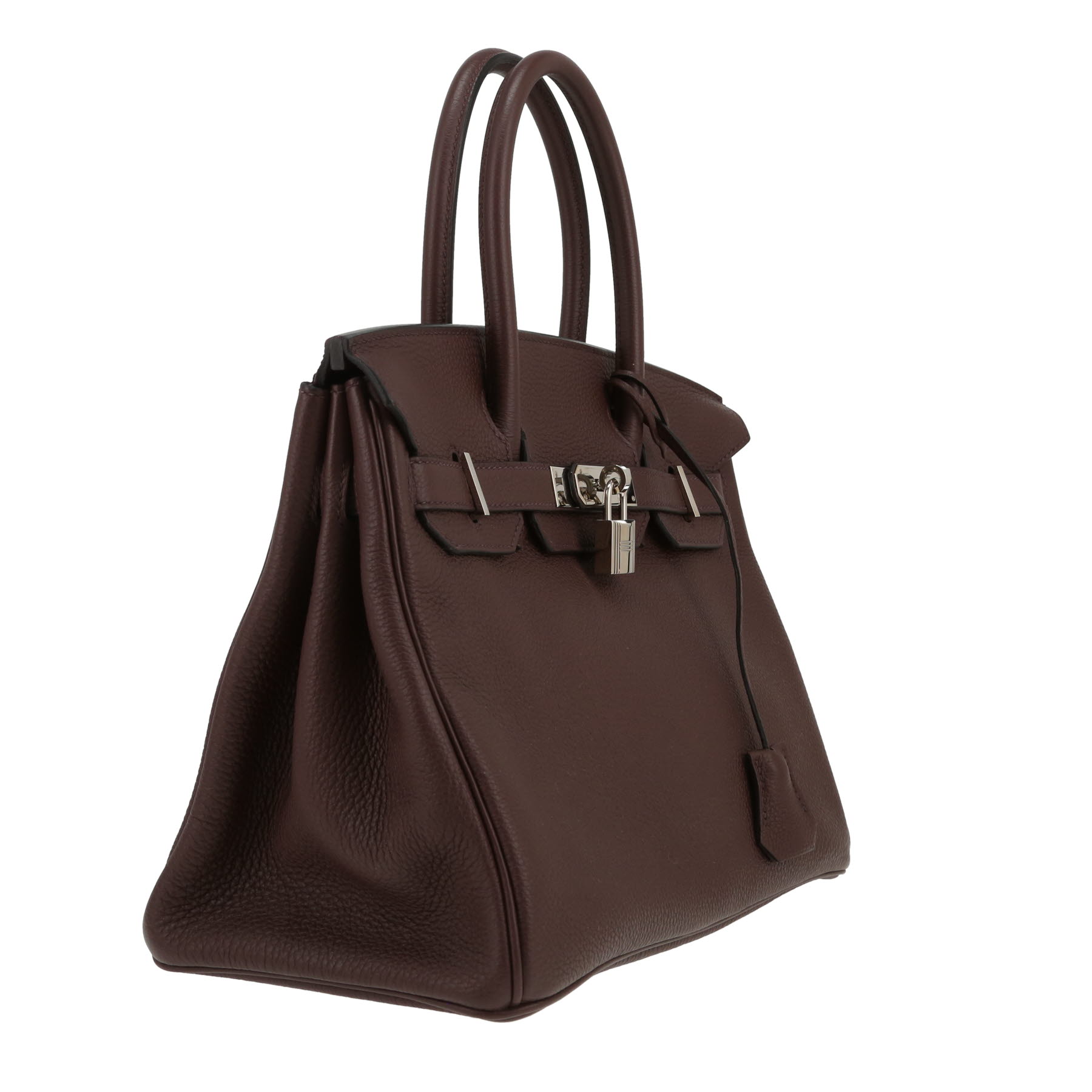 Hermès  Birkin 30 cm handbag  in Rouge Sellier togo leather