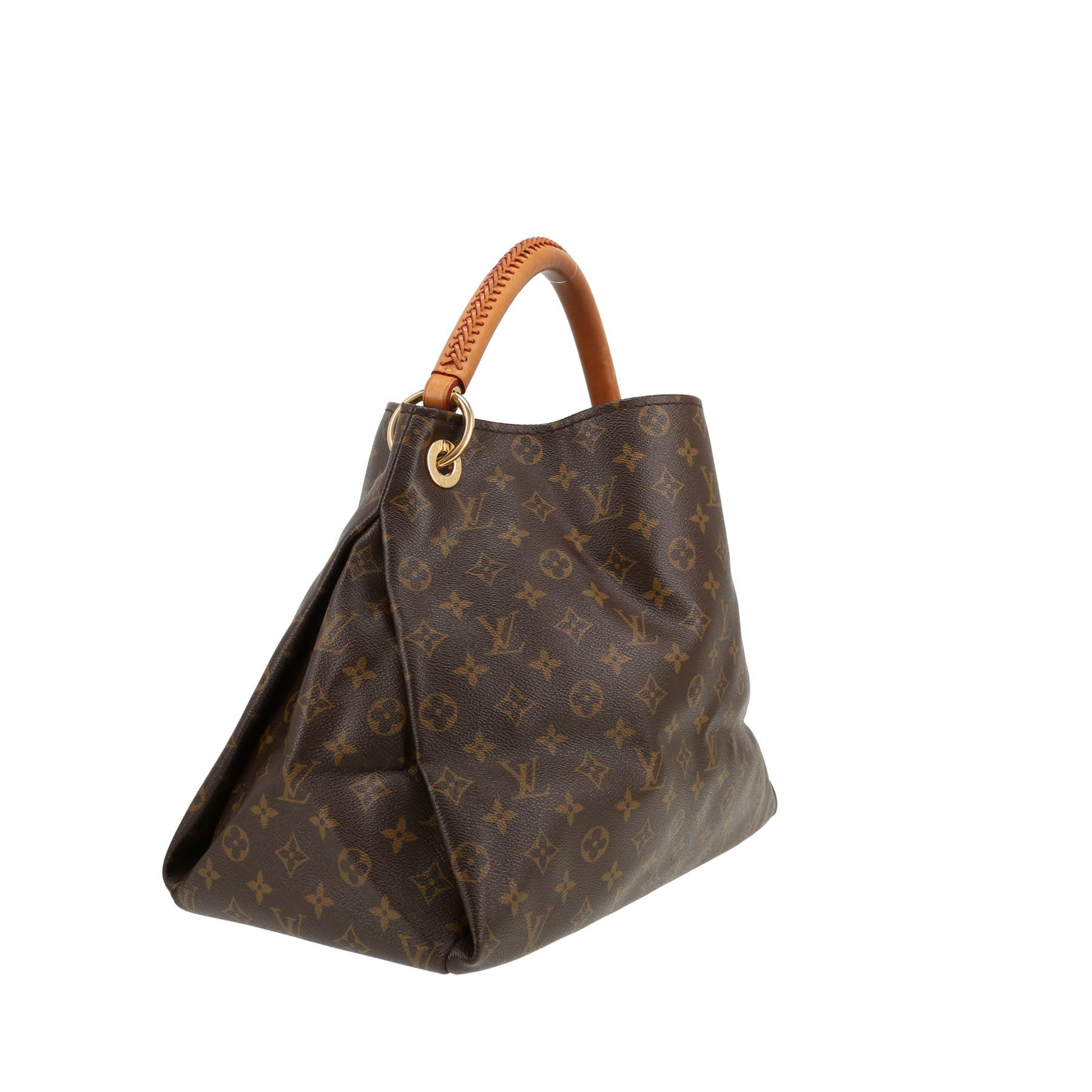 Louis Vuitton  Artsy handbag  in brown monogram canvas  and natural leather