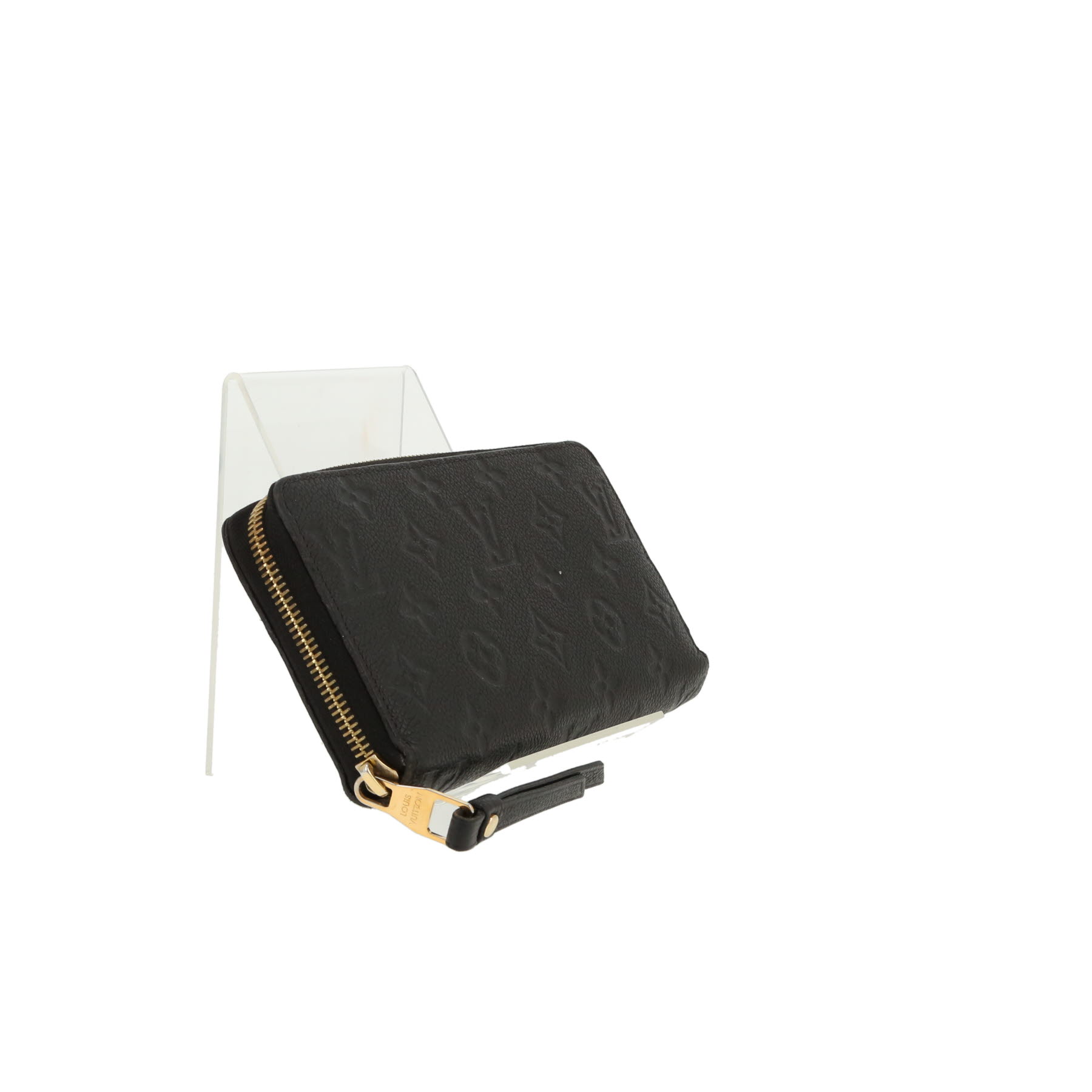 Billetera Louis Vuitton  Zippy en cuero monogram huella negro