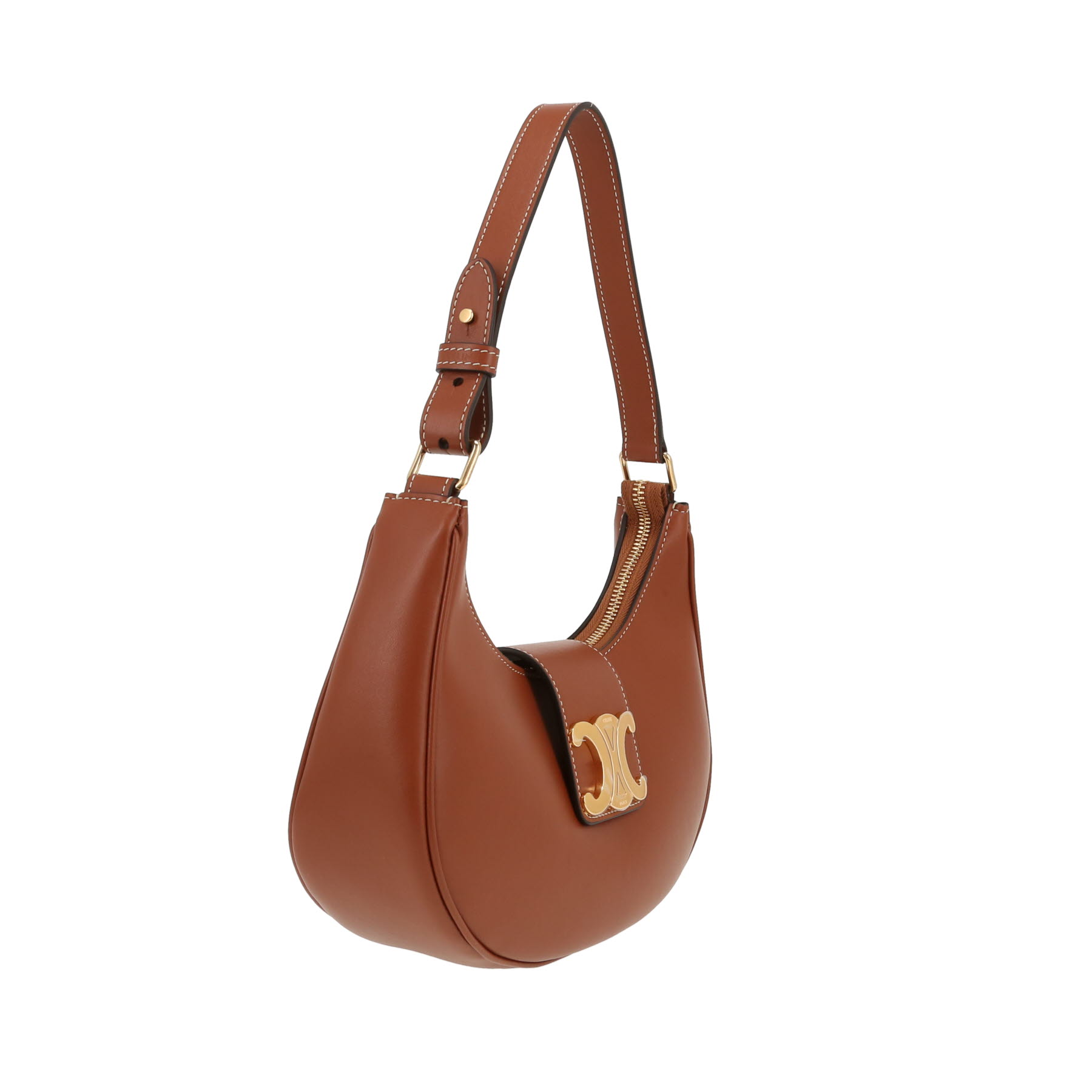 Celine  Ava Triomphe handbag  in brown leather