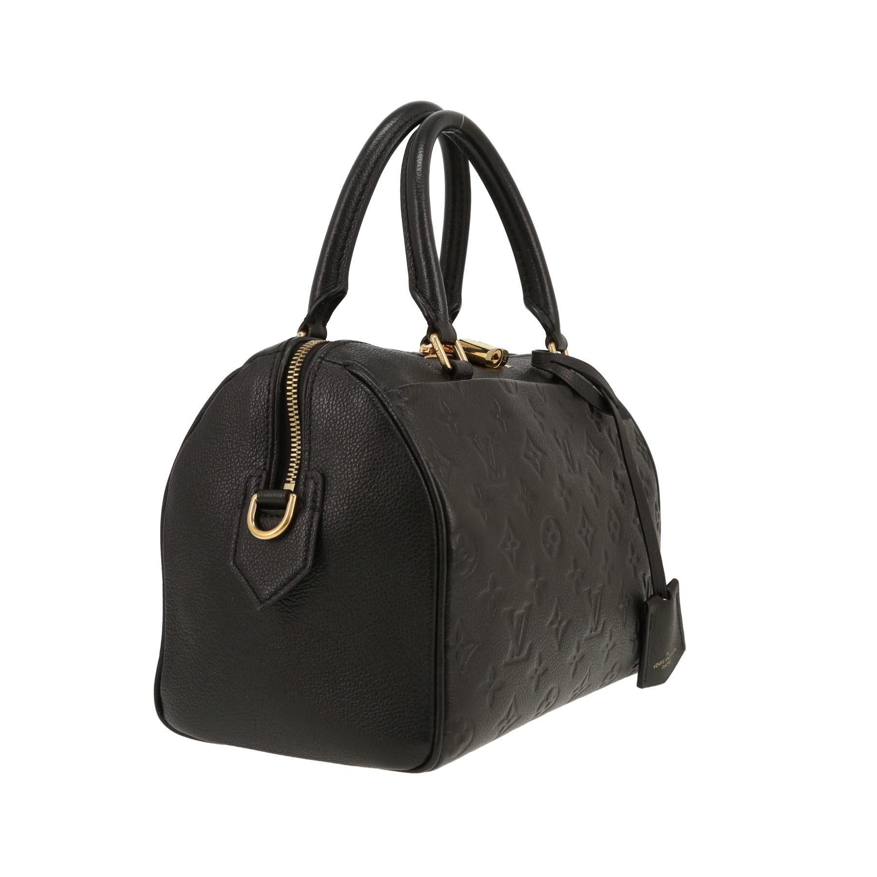 Bolso bandolera Louis Vuitton  Speedy 25 en cuero monogram huella negro