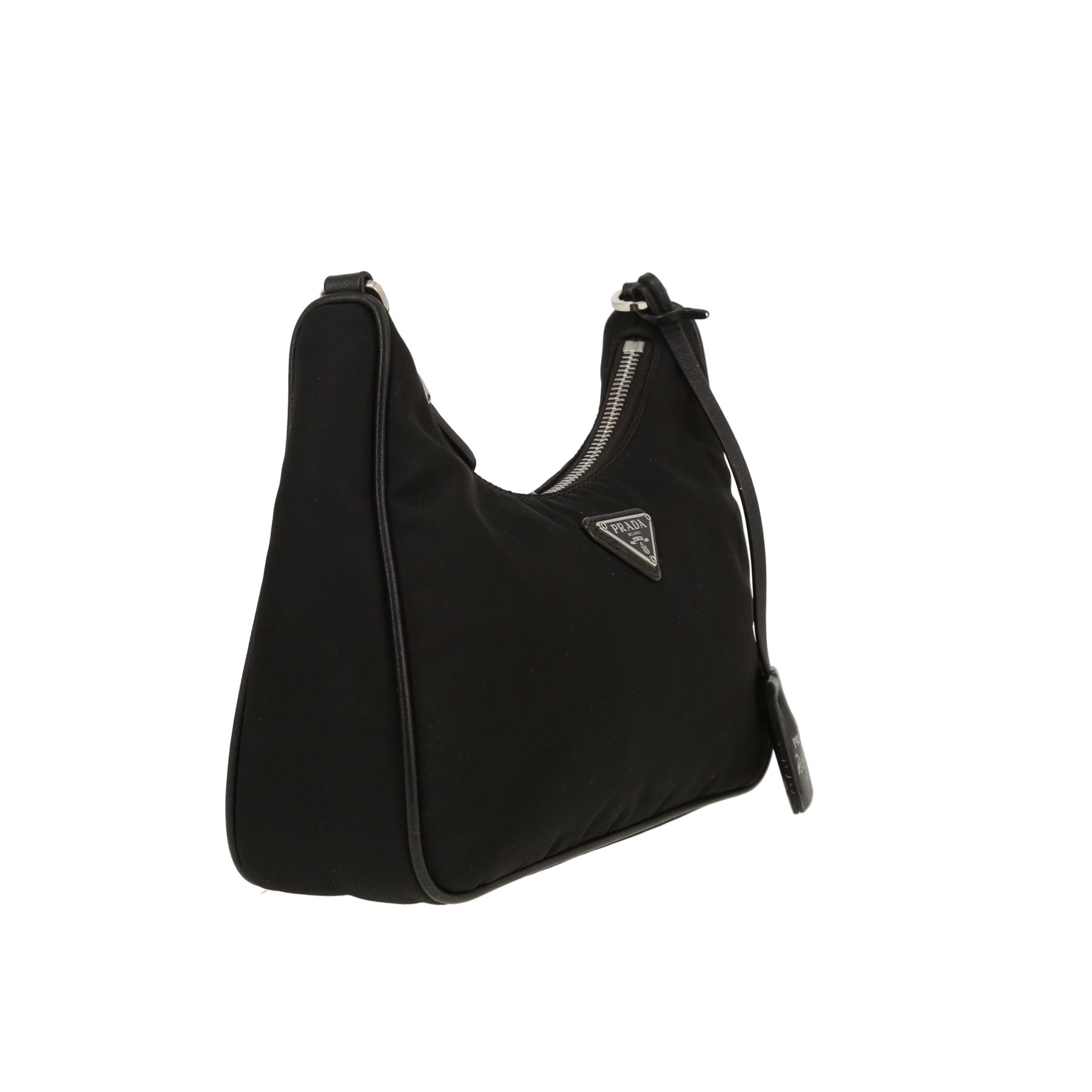 Borsa a tracolla Prada  Re-Edition 2005 in tela e pelle nera