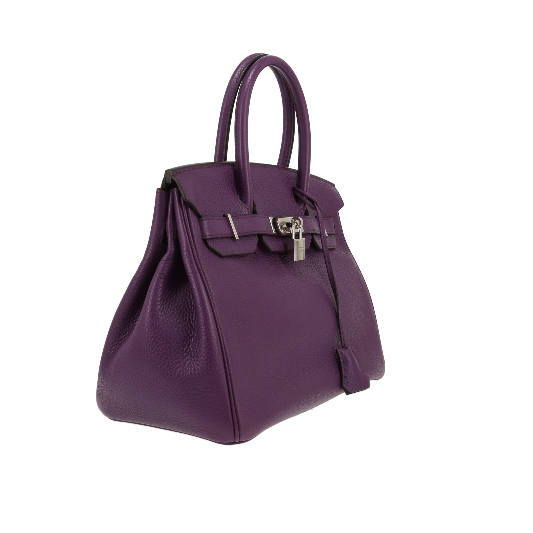 Hermès  Birkin 30 cm handbag  in purple togo leather