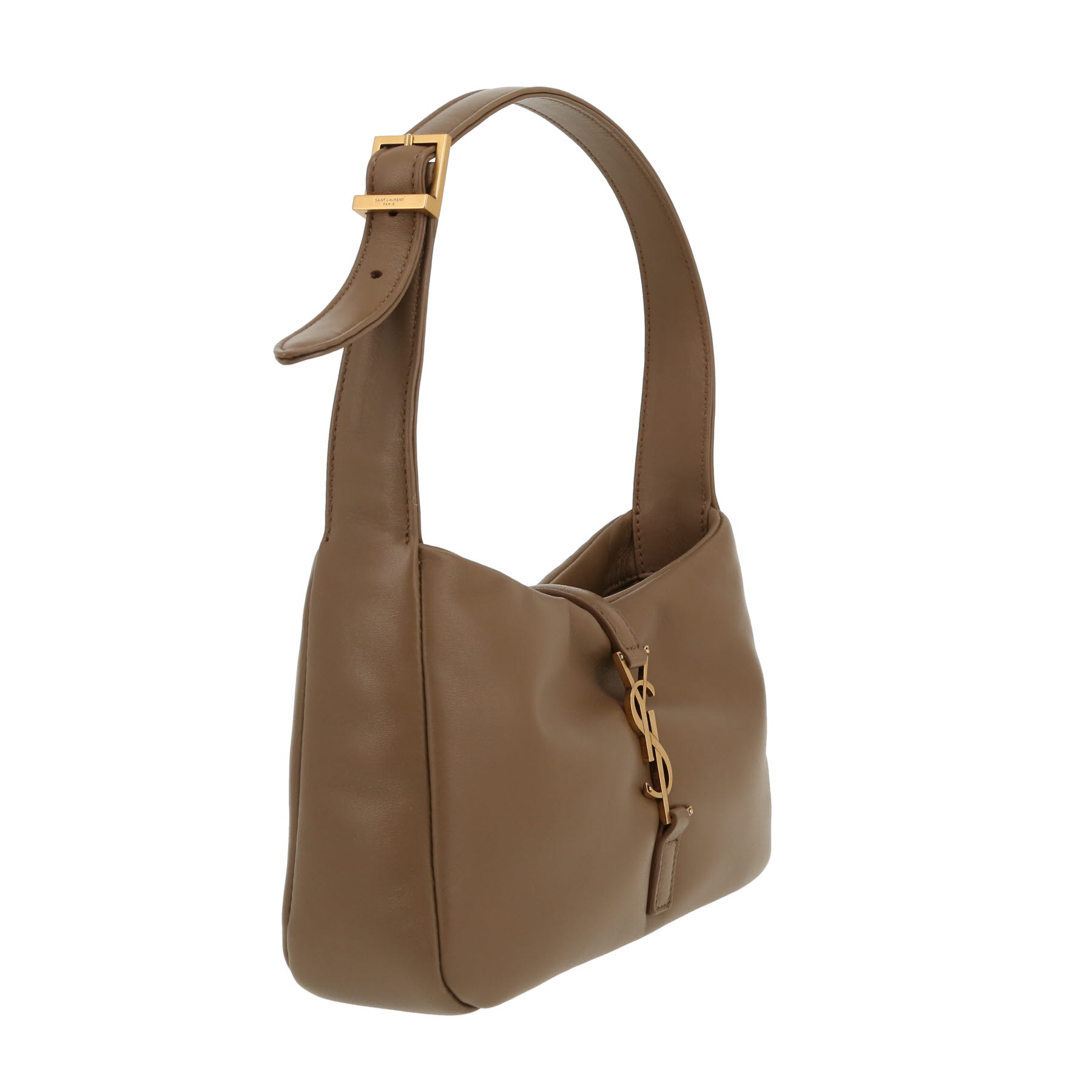 Sac à main Saint Laurent  5 à 7 en cuir matelassé vert-kaki