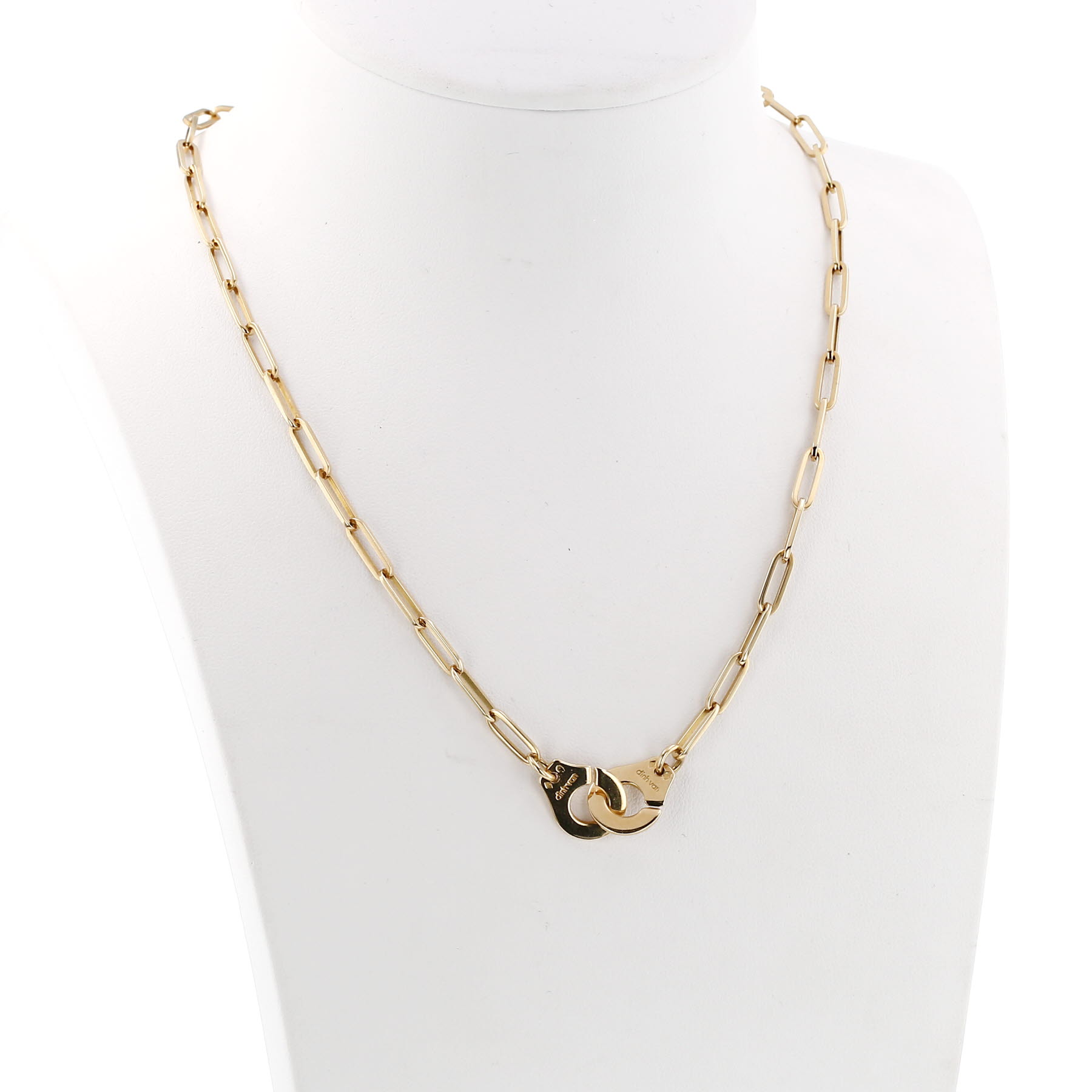 Dinh Van Menottes R12 necklace in yellow gold