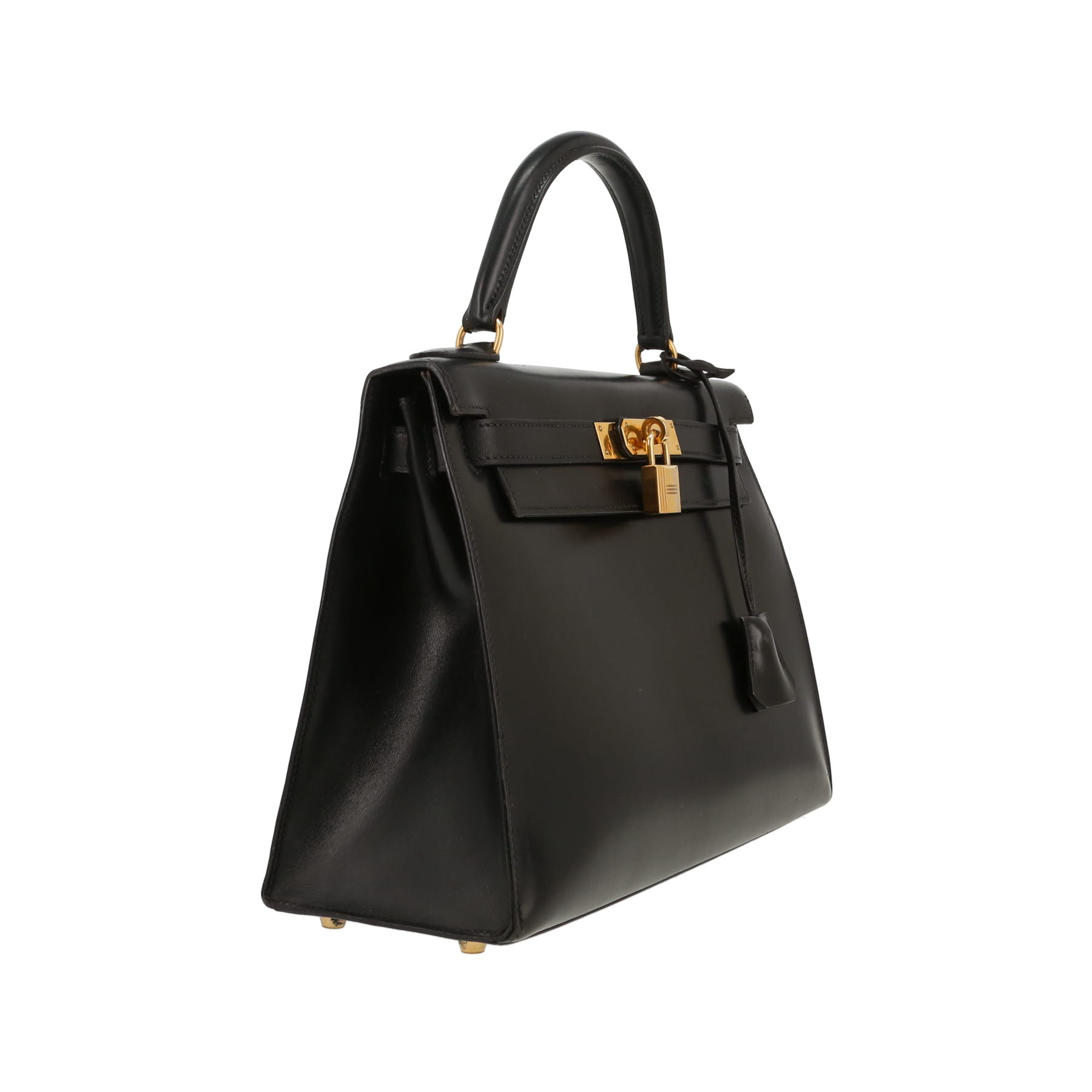 Hermès  Kelly 28 cm handbag  in black box leather