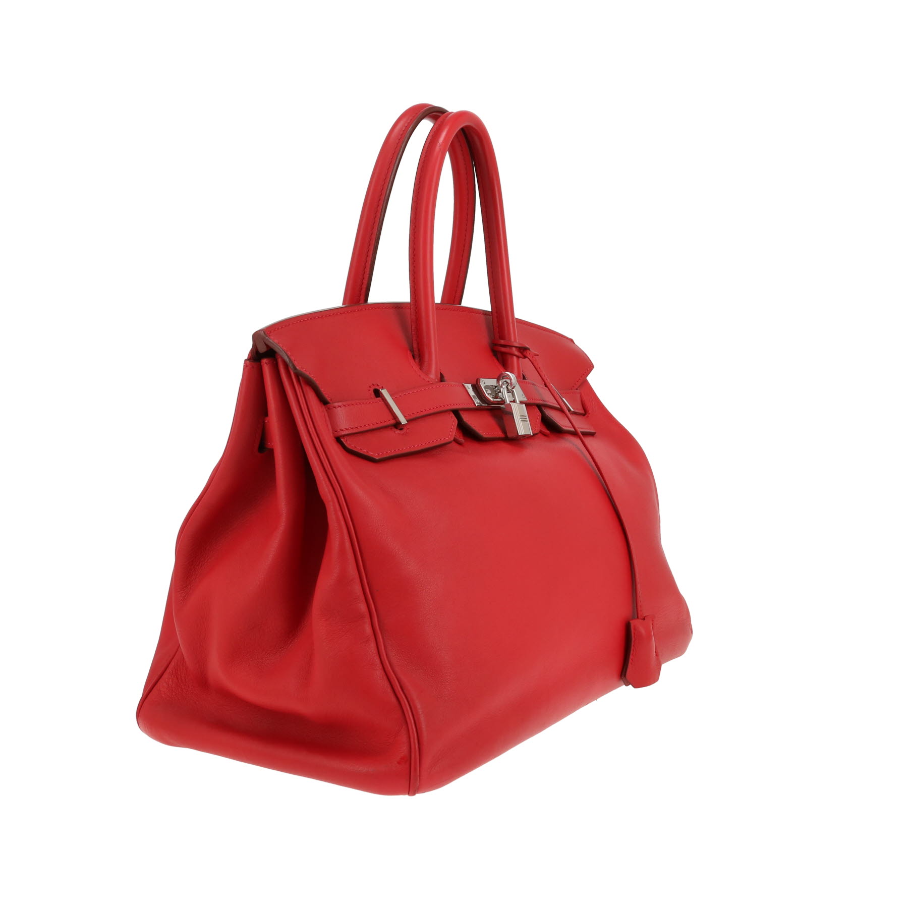 Sac à main Hermès  Birkin 35 cm en cuir Swift rouge
