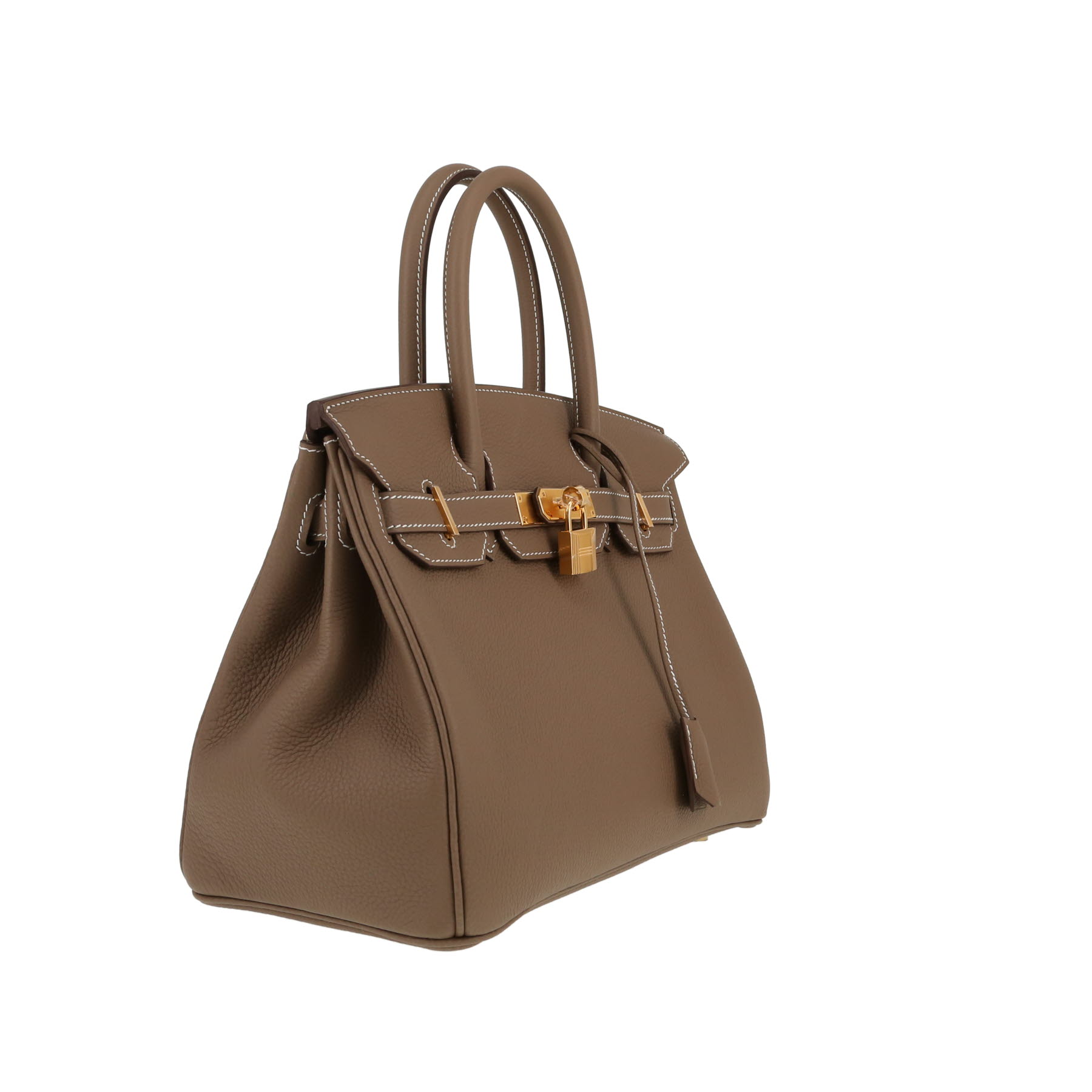 Sac à main Hermès  Birkin 30 cm en cuir togo étoupe