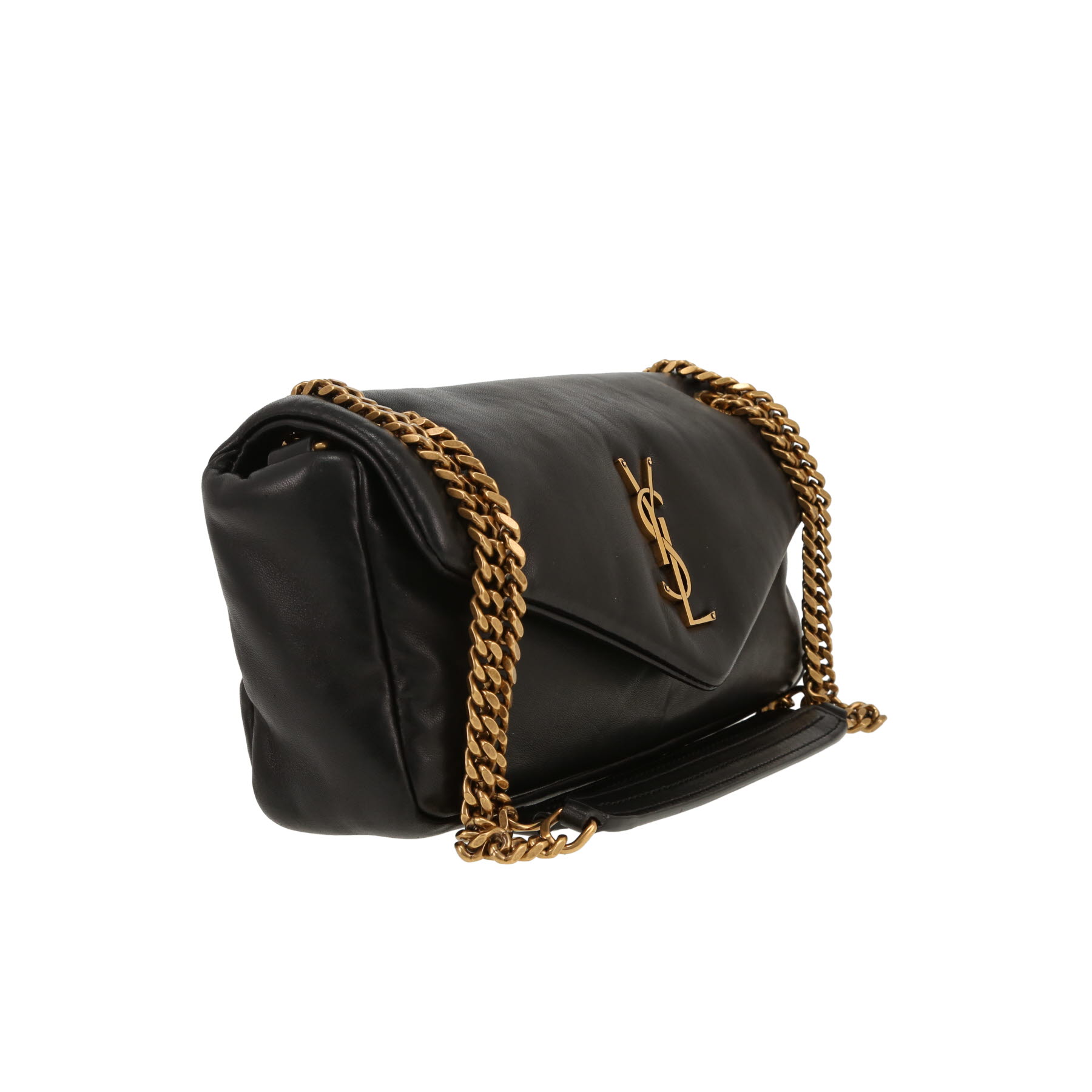 Saint Laurent  Calypso shoulder bag  in black quilted leather