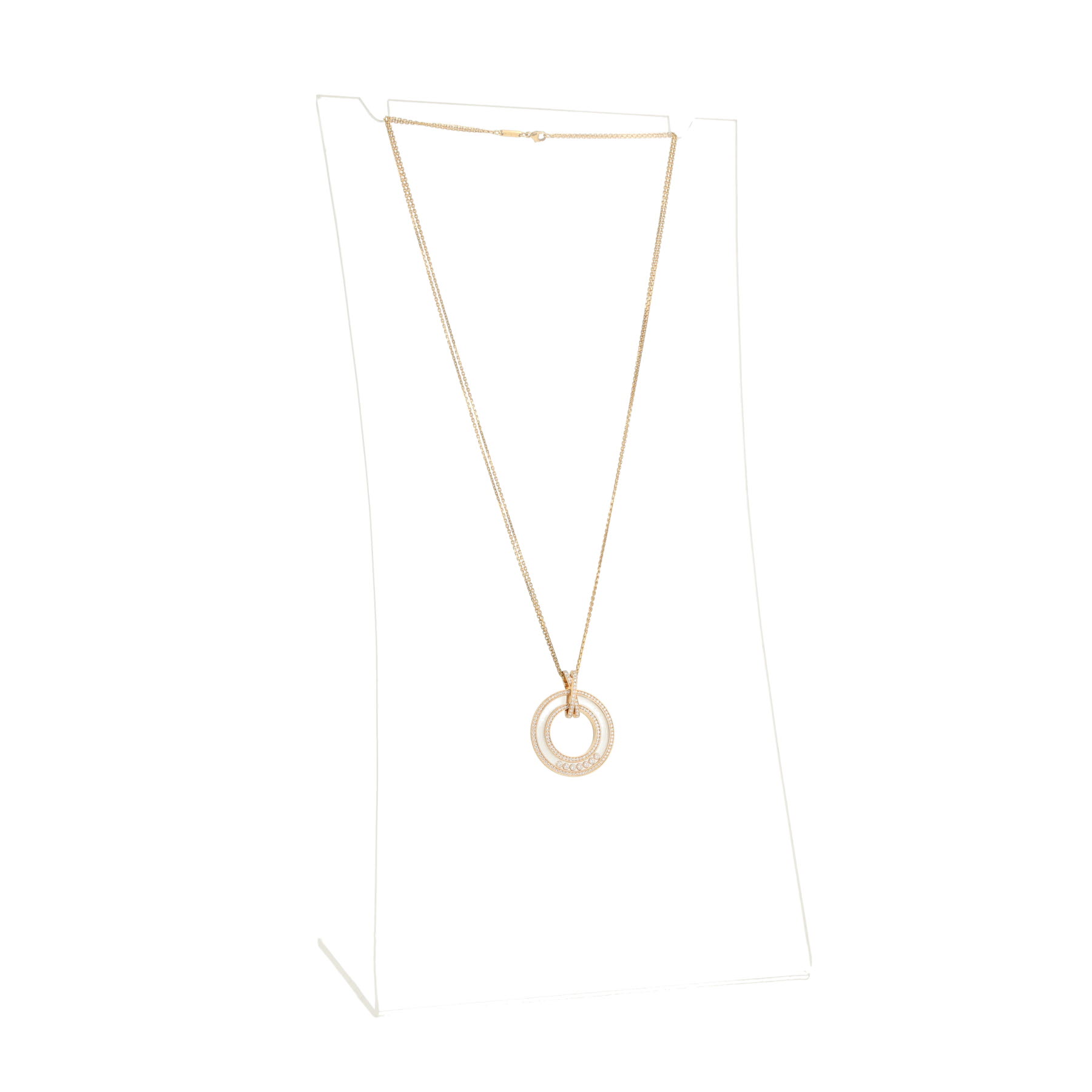 Chopard Happy Diamonds necklace in yellow gold and diamonds