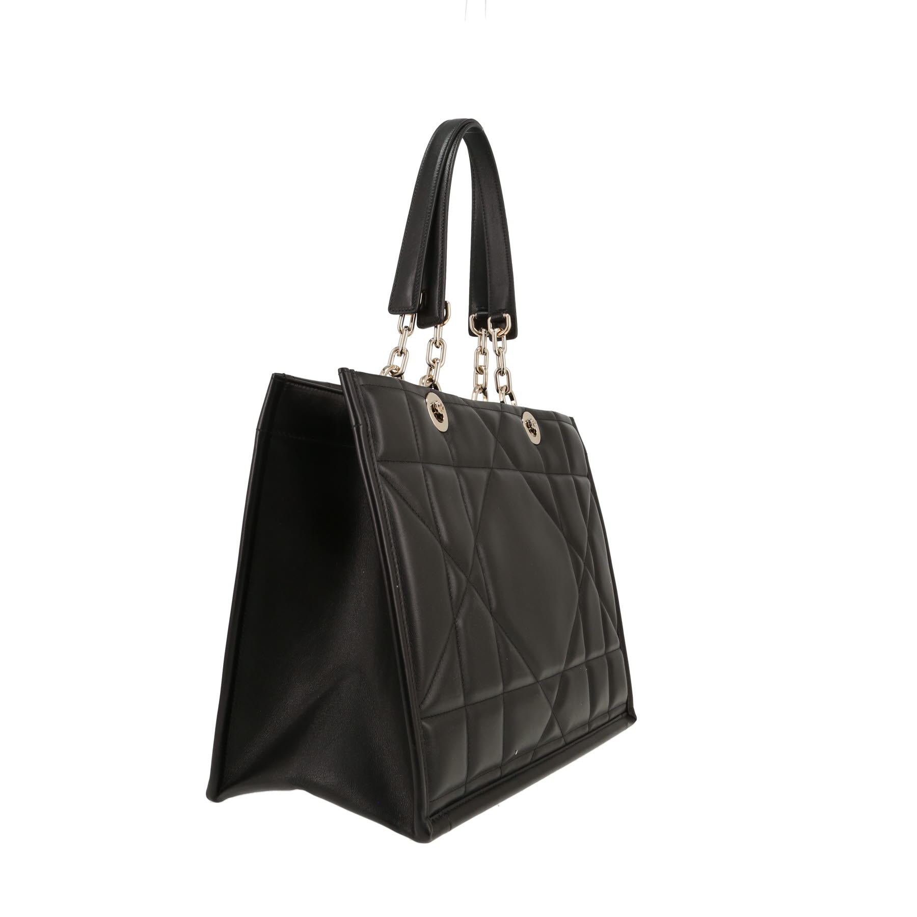 Dior  Essential shopping bag  in black leather cannage