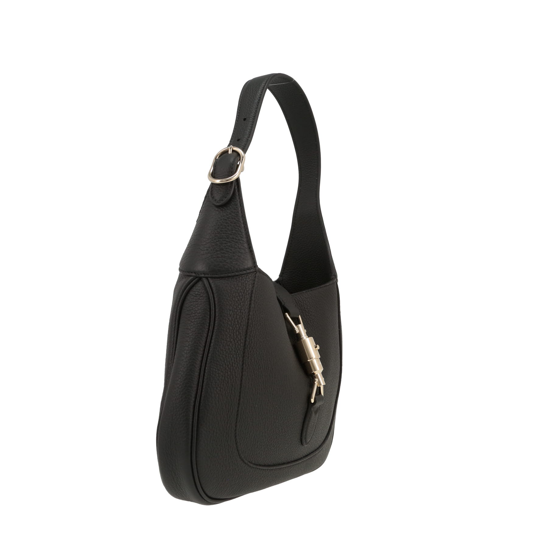 Gucci Jackie 1961 shoulder bag in black grained leather