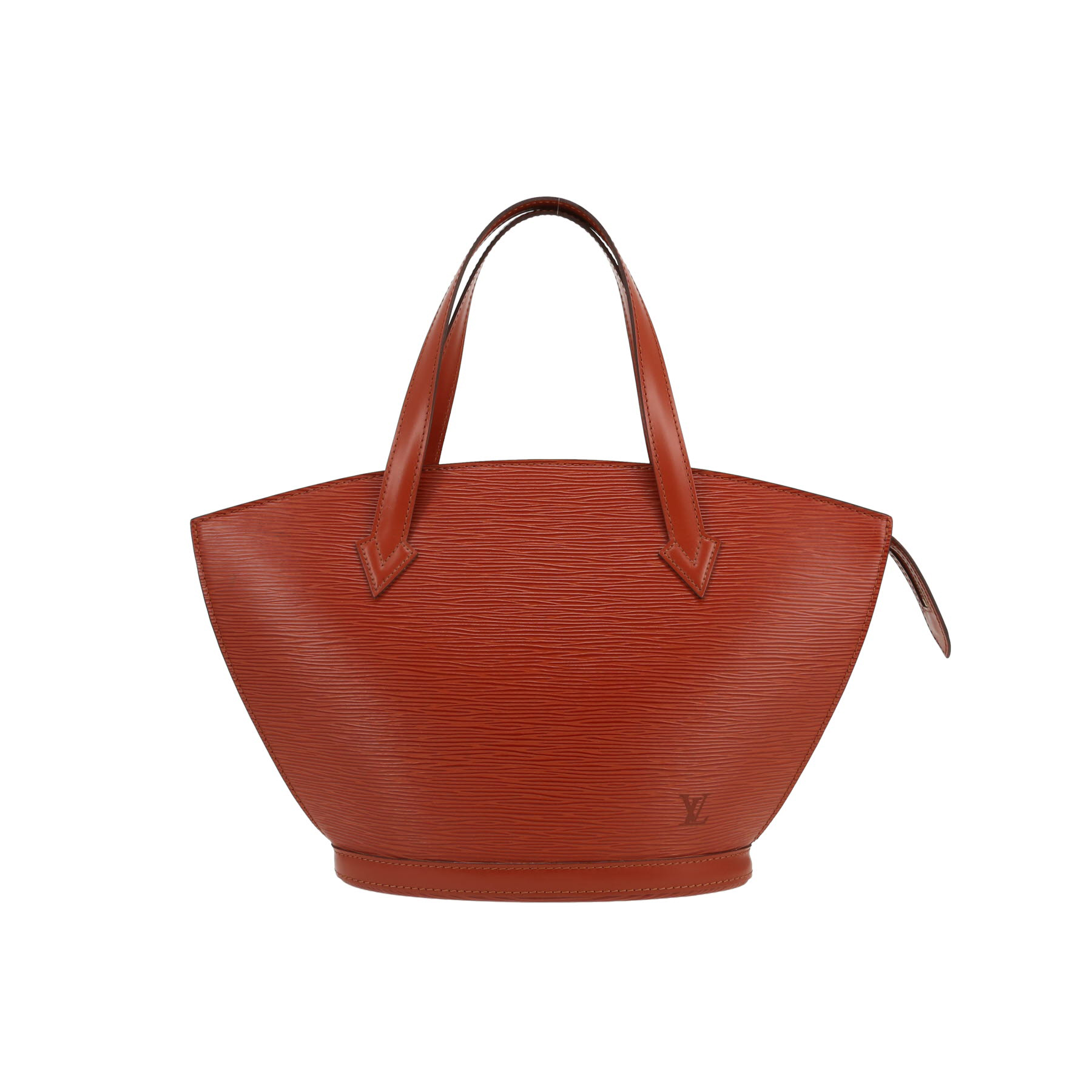 Sac à Main Vintage En Cuir Marron - Effet Patchwork, Porté épaule - Occasion