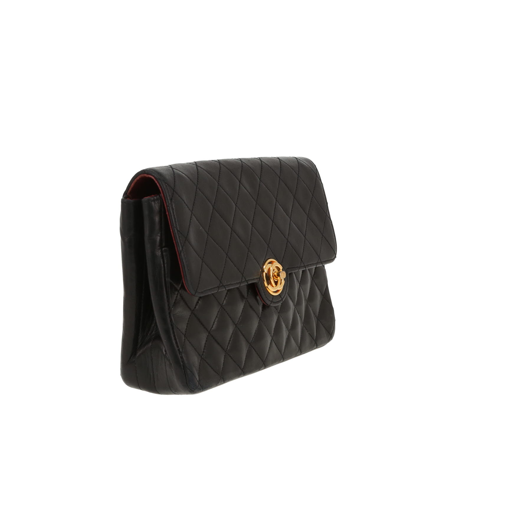 Chanel  Vintage handbag  in black quilted leather