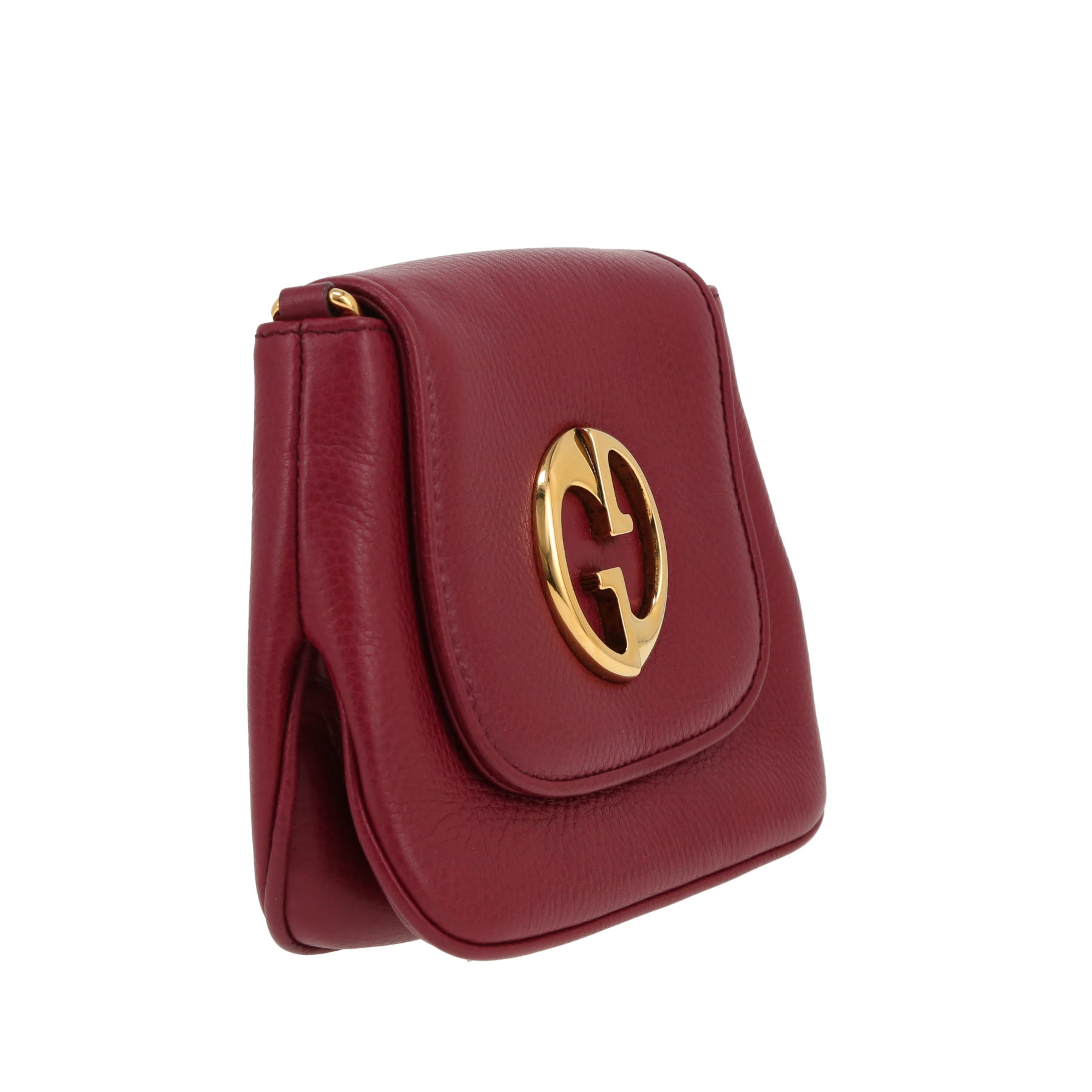 Gucci   shoulder bag  in burgundy leather