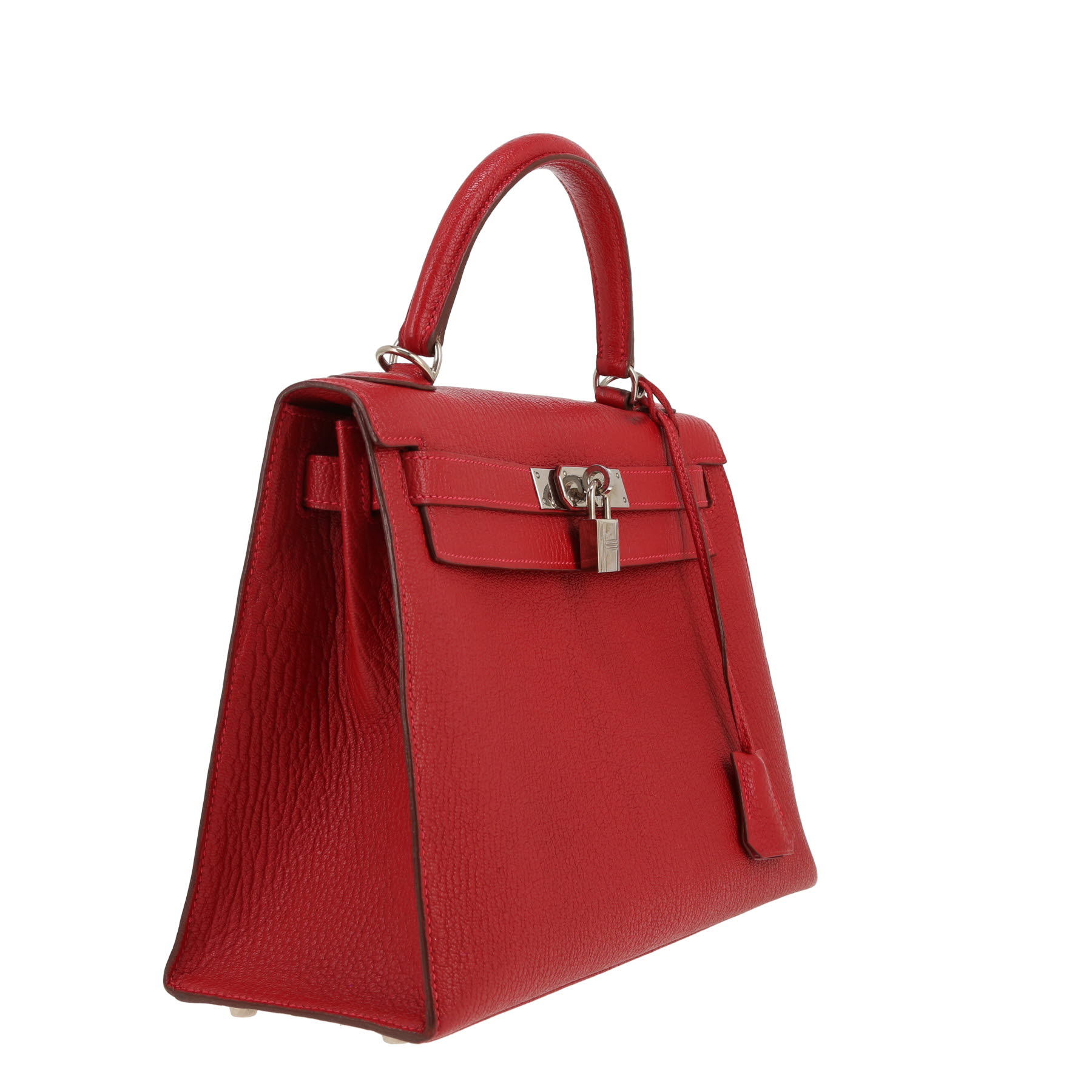 Hermès  Kelly 28 cm handbag  in red goat