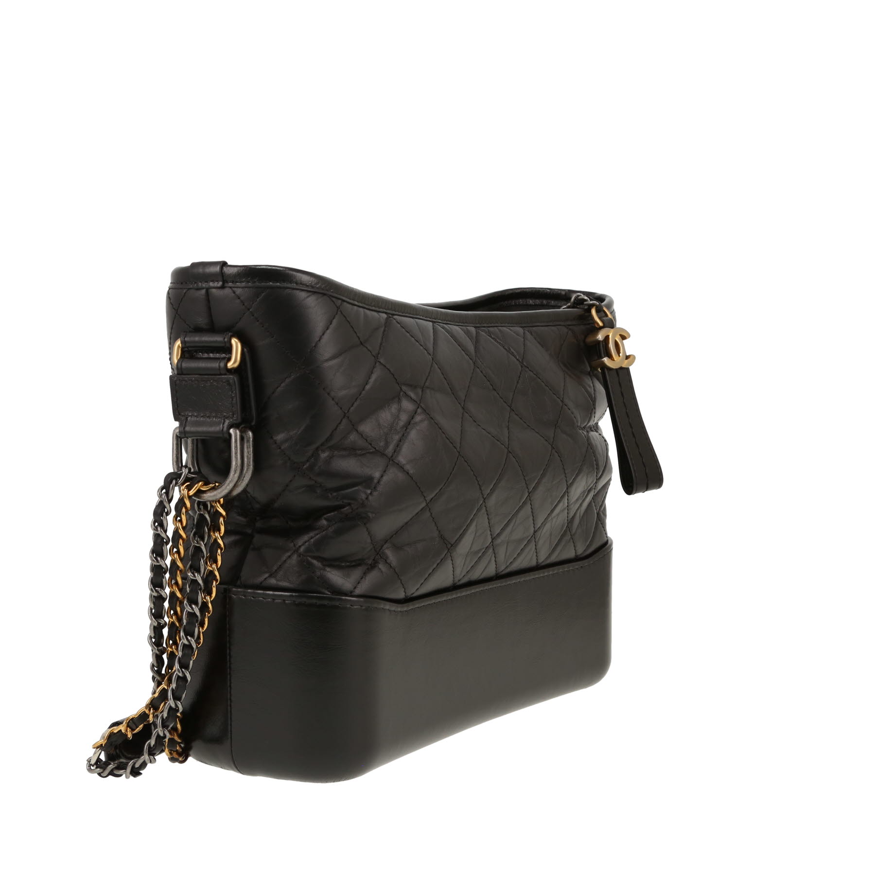 Borsa a tracolla Chanel  Gabrielle  in pelle trapuntata nera