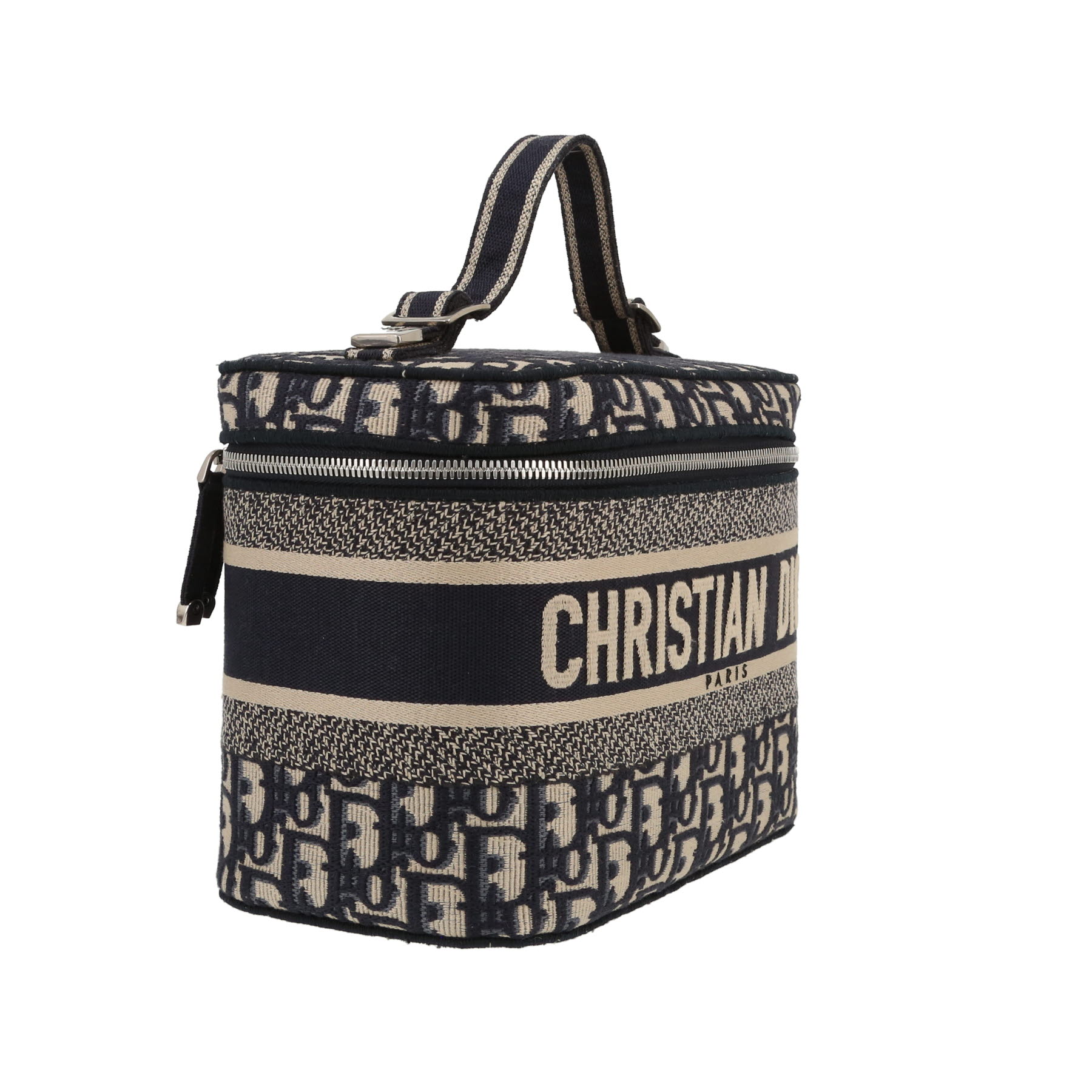 Dior  Vanity vanity case  in navy blue monogram canvas Oblique