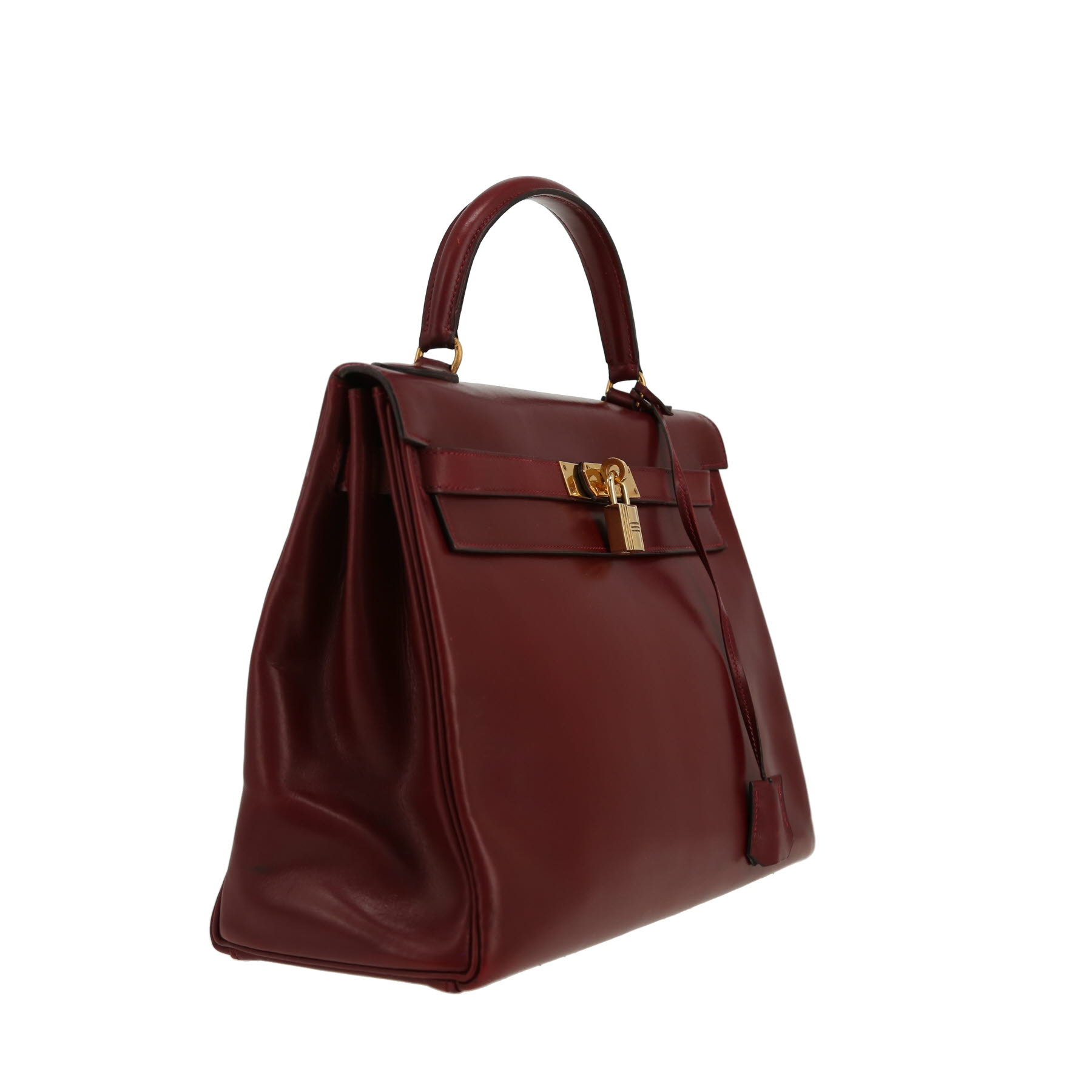 Sac à main Hermès  Kelly 32 cm en cuir box rouge H