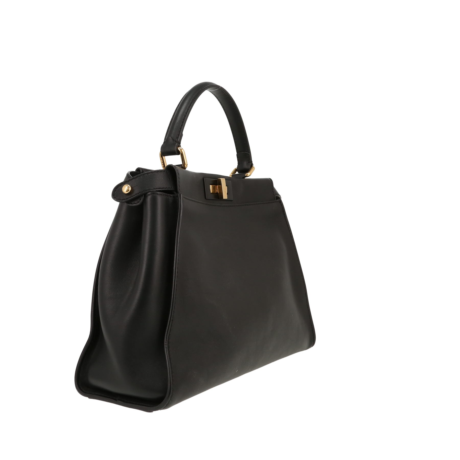 Fendi  Peekaboo handbag  in black leather