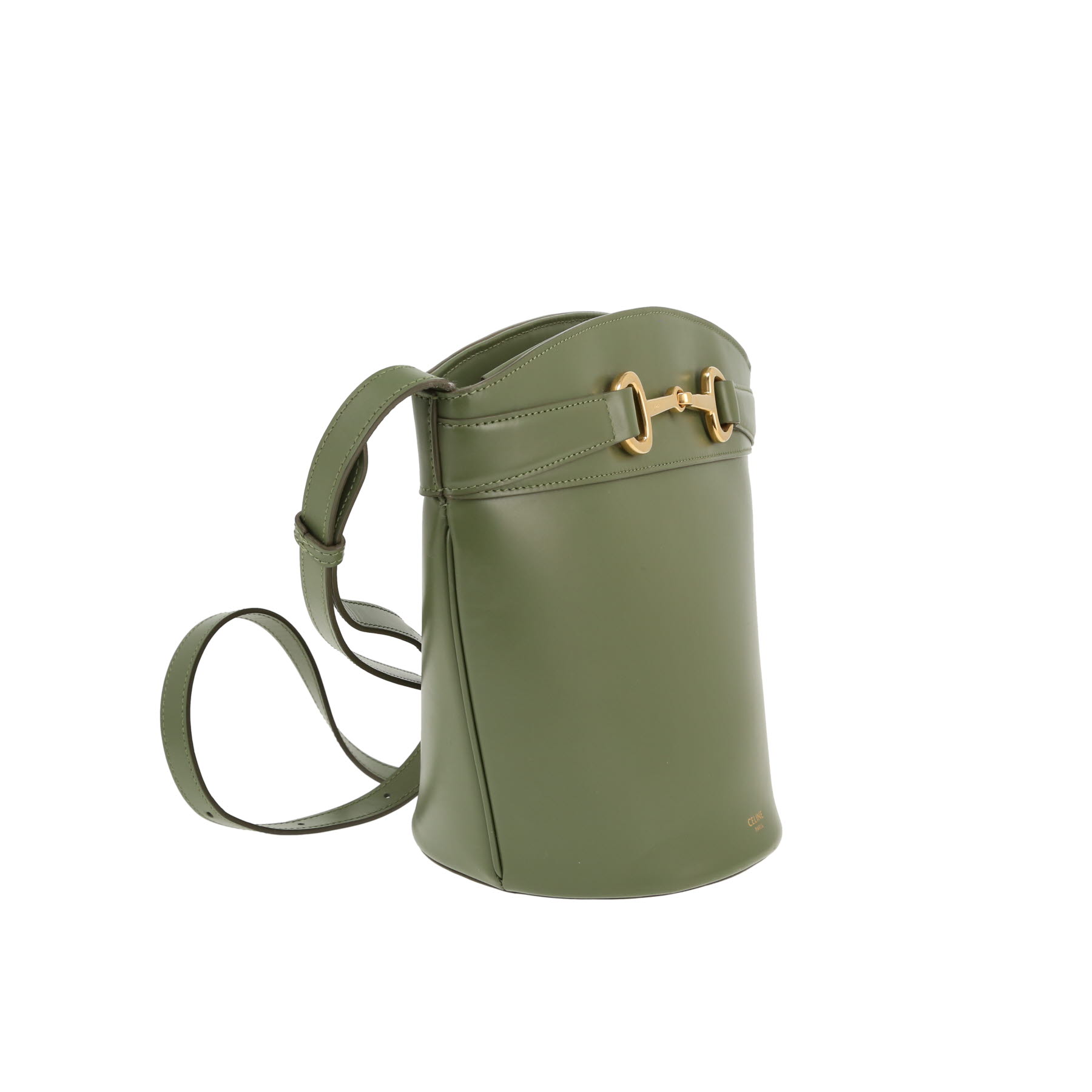 Sac bandoulière Celine  Crécy en cuir vert