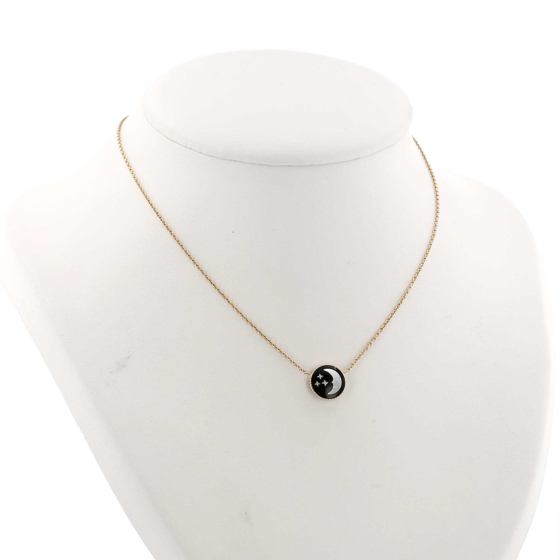 Collana Dior Rose Céleste in oro giallo, madreperla e diamanti