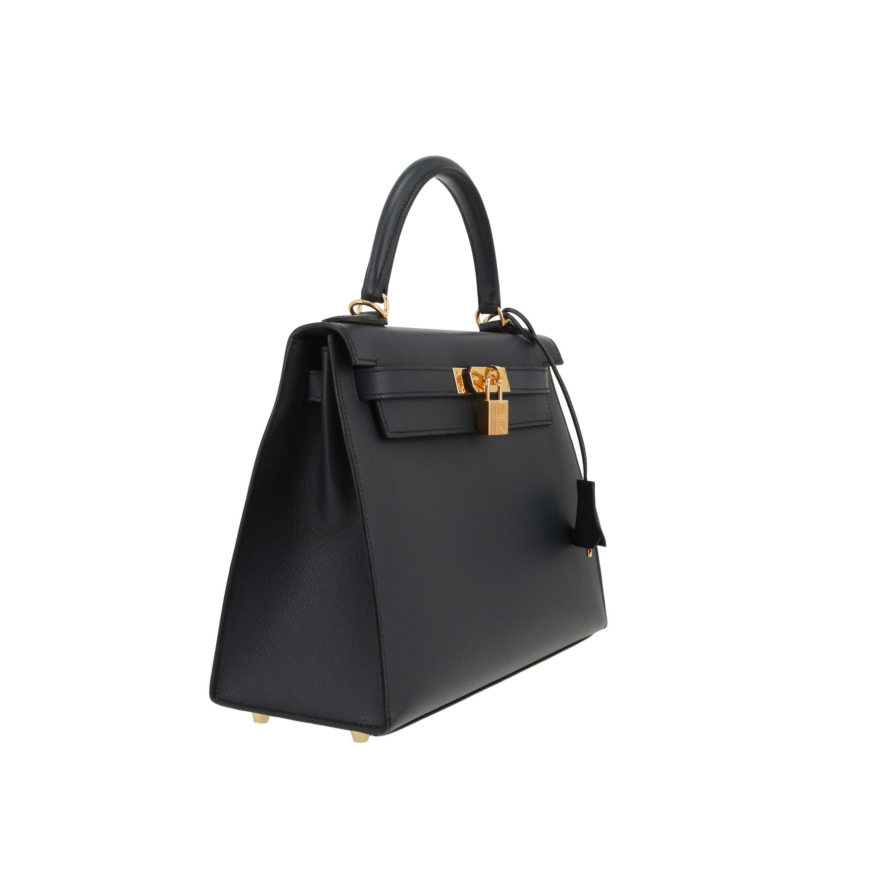 Hermès   handbag  in indigo blue epsom leather