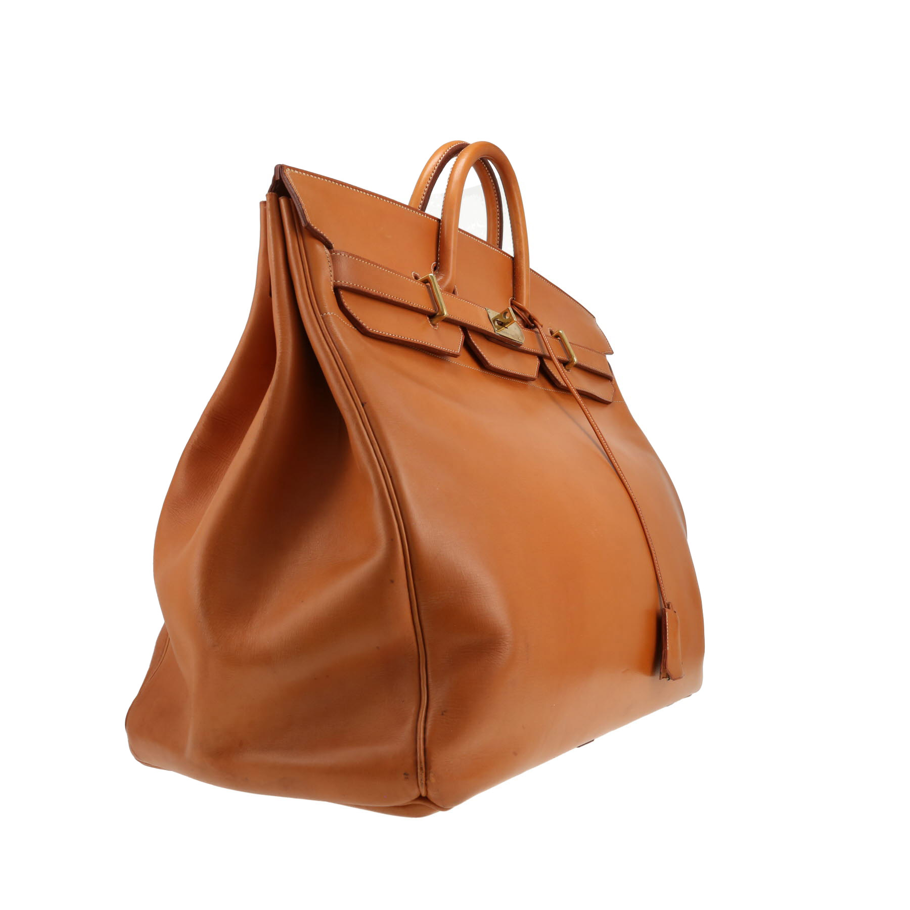 Hermès  Haut à Courroies travel bag  natural leather