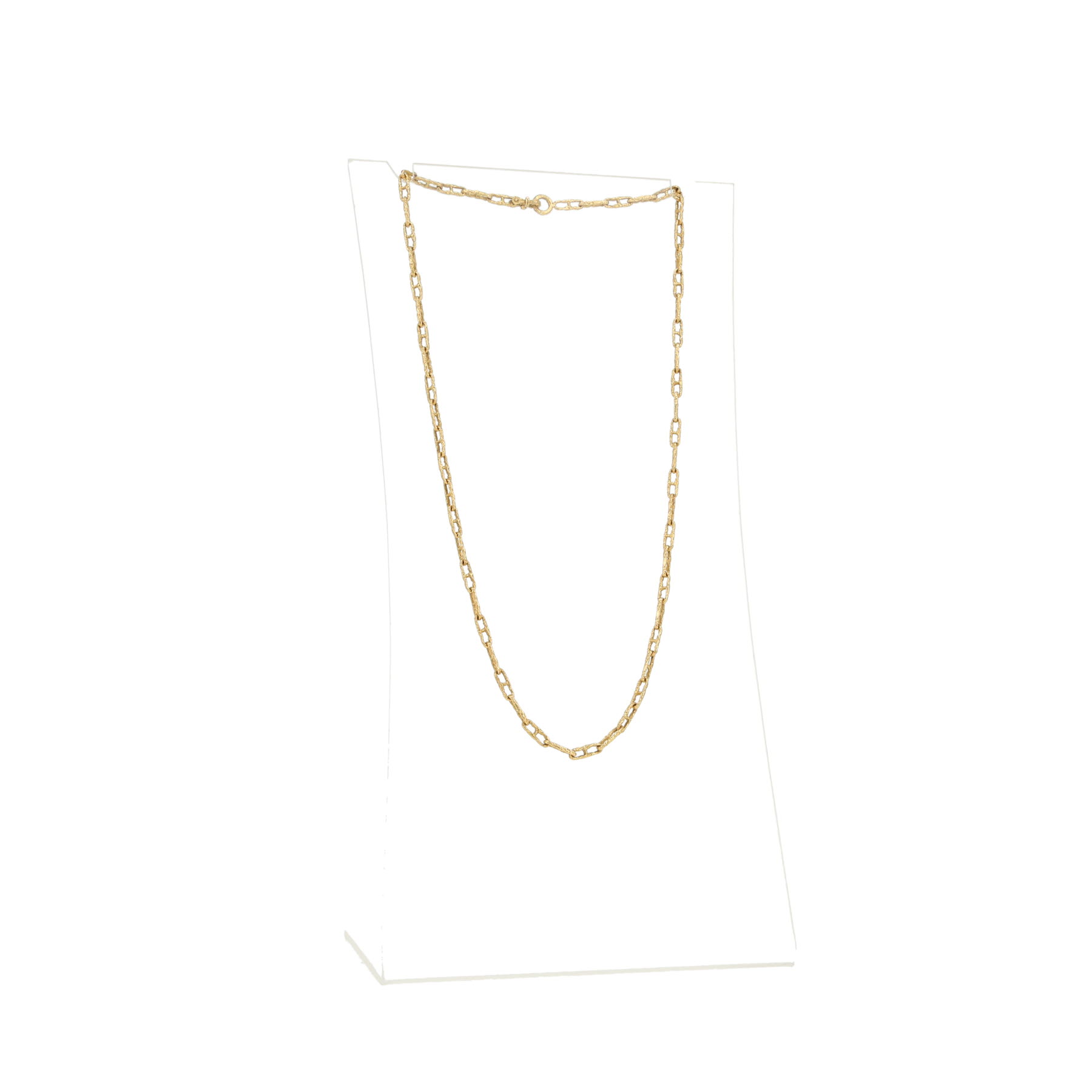Vintage long chain in yellow gold
