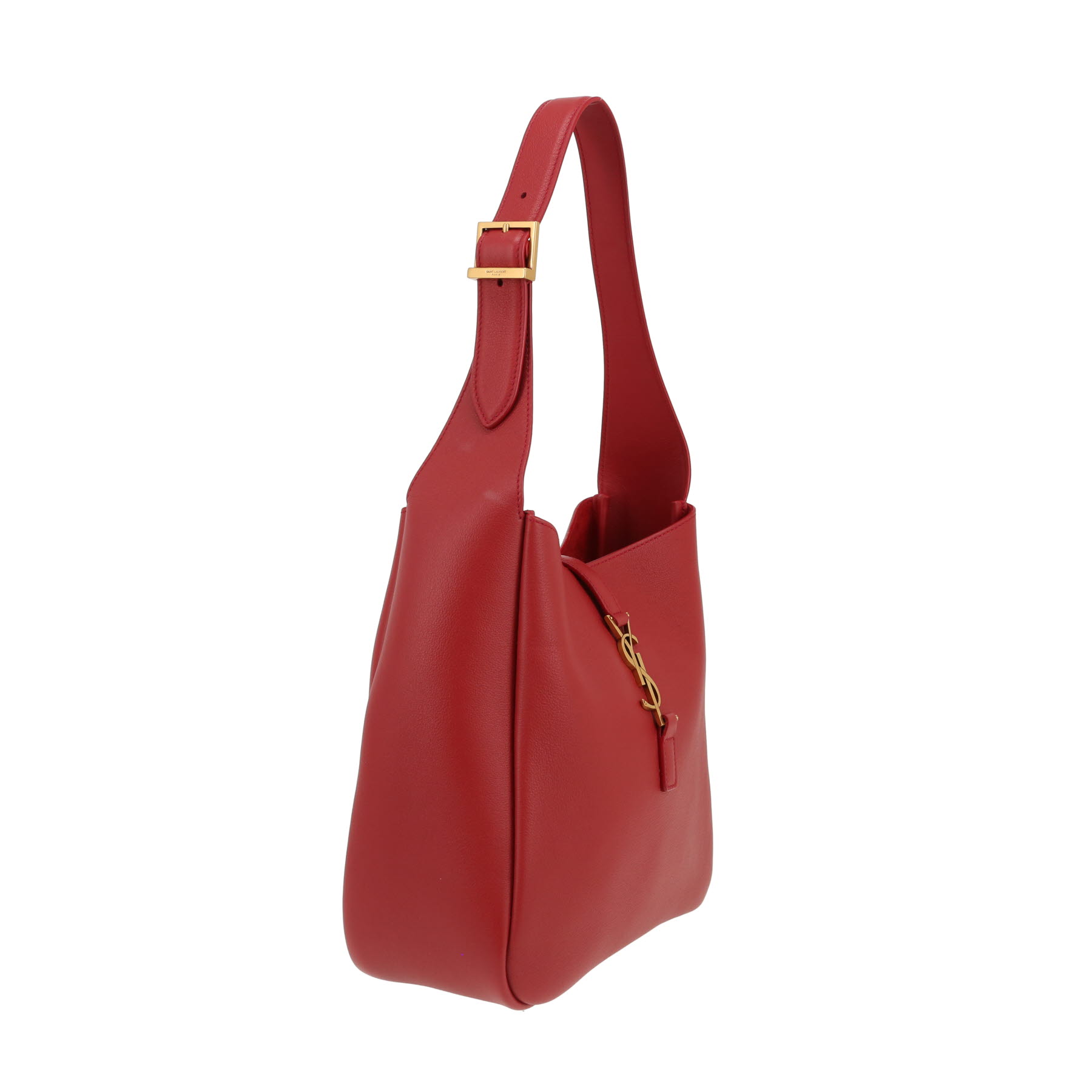 Saint Laurent  5 à 7 small model  handbag  in red leather
