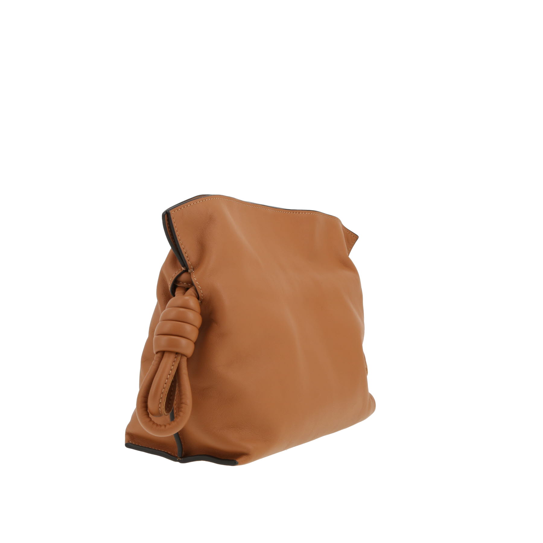 Sac bandoulière Loewe  Flamenco Knot  en cuir marron