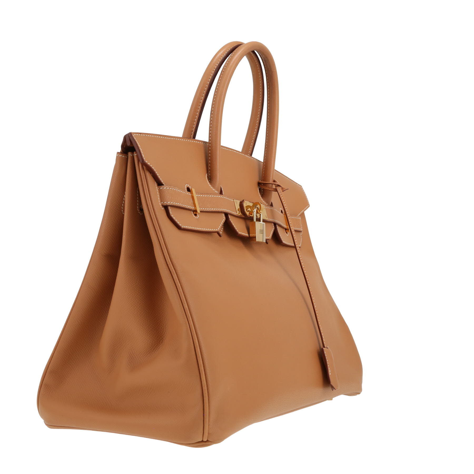 Hermès Birkin handbag, 35 cm, in brown Courchevel leather