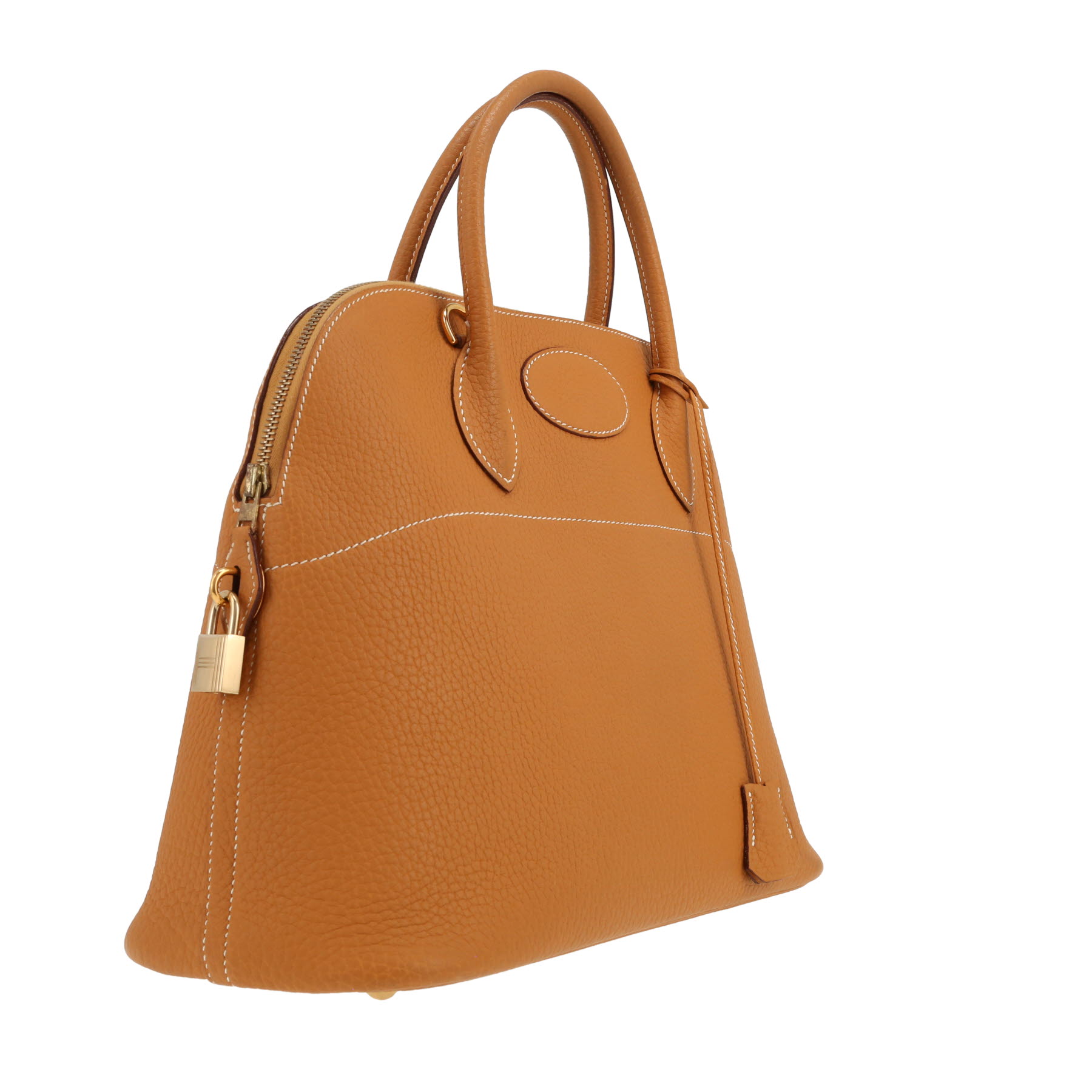 Sac à main Hermès  Bolide 35 cm en cuir Fjord gold