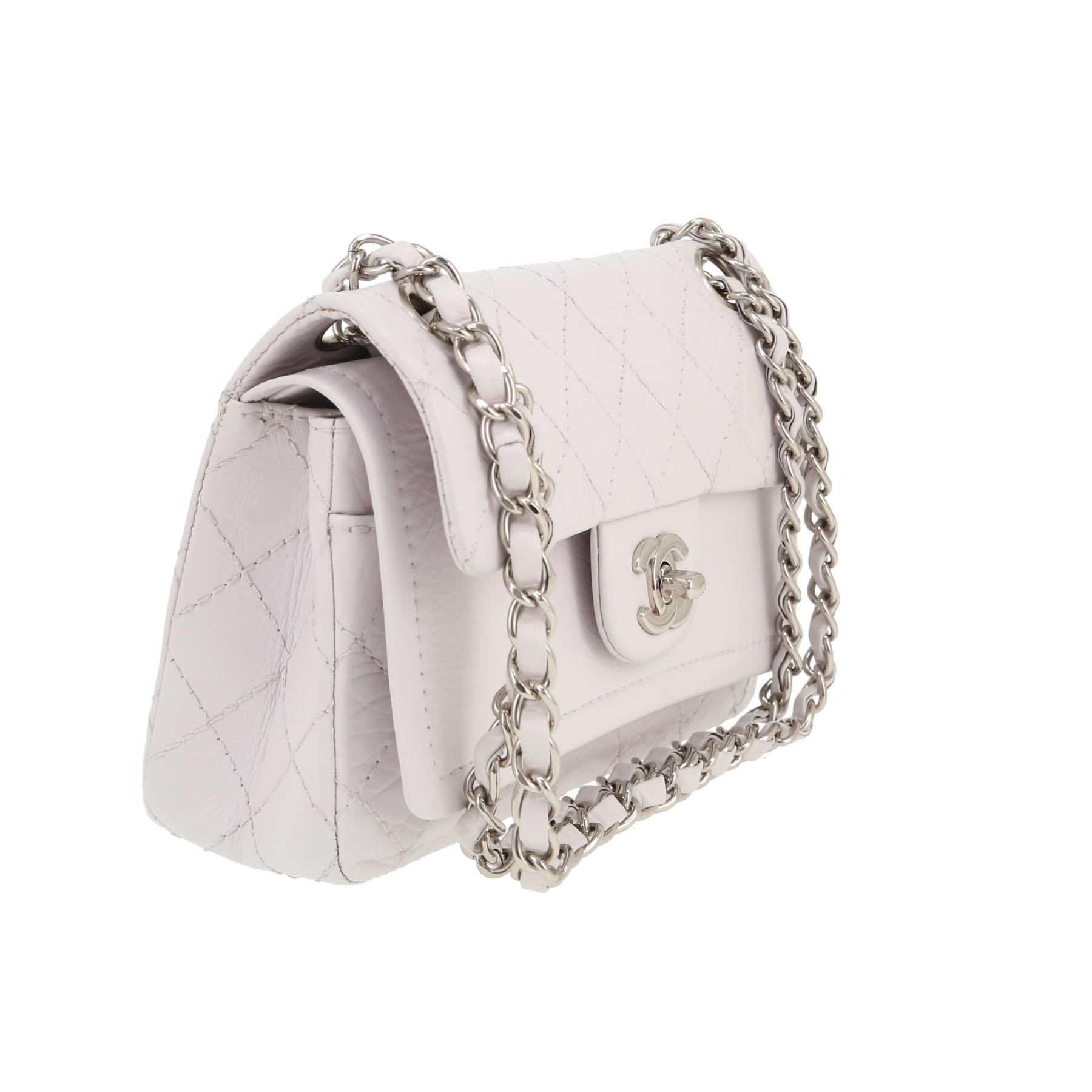 Chanel  Mini Timeless shoulder bag  in powder pink quilted leather