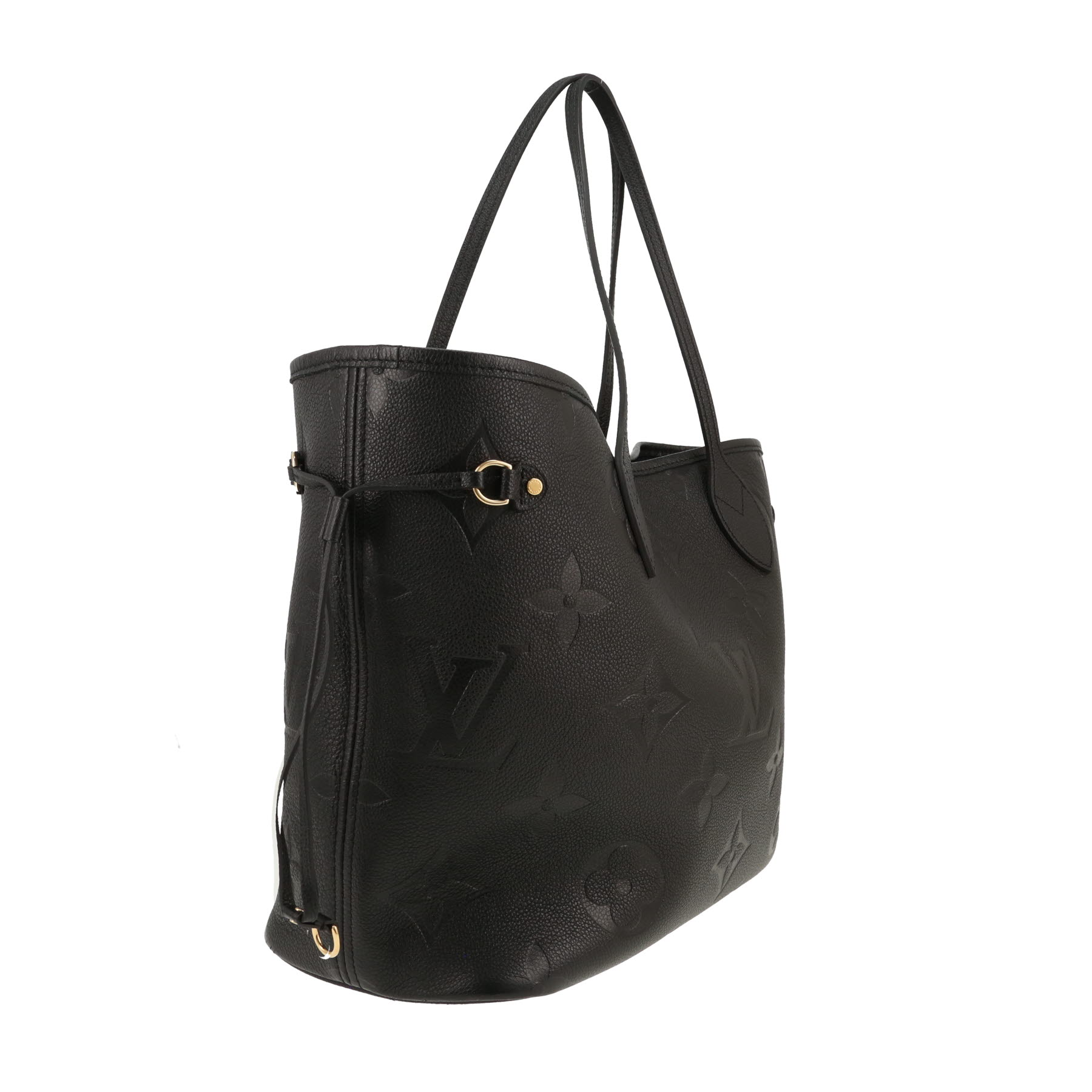 Louis Vuitton  Neverfull medium model  shopping bag  in black empreinte monogram leather