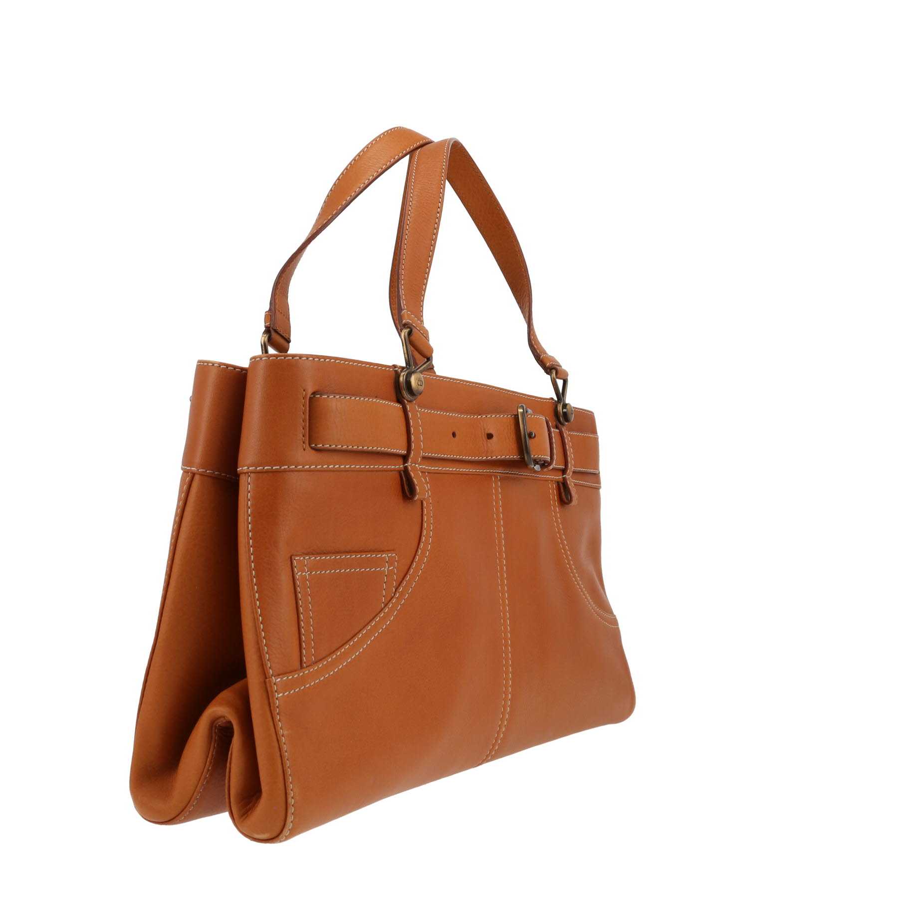 Dior  Jeans Pocket handbag  in brown leather