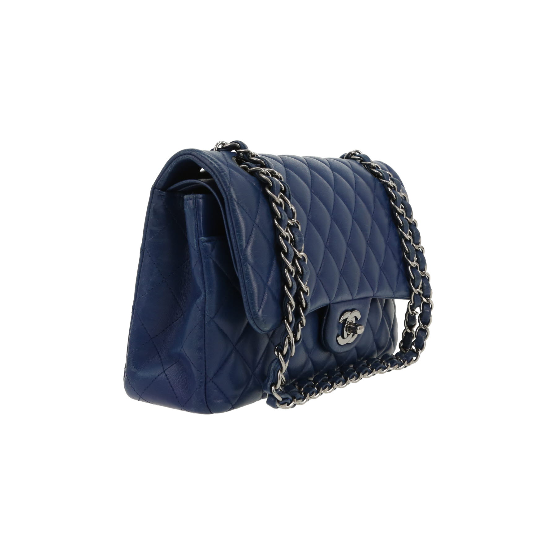 Sac à main Chanel  Timeless Classic en cuir matelassé bleu