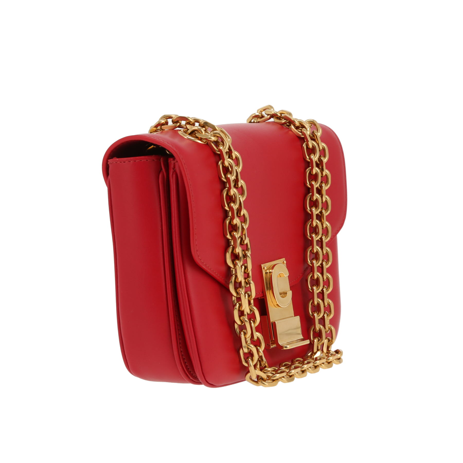 Celine  C bag handbag  in red leather