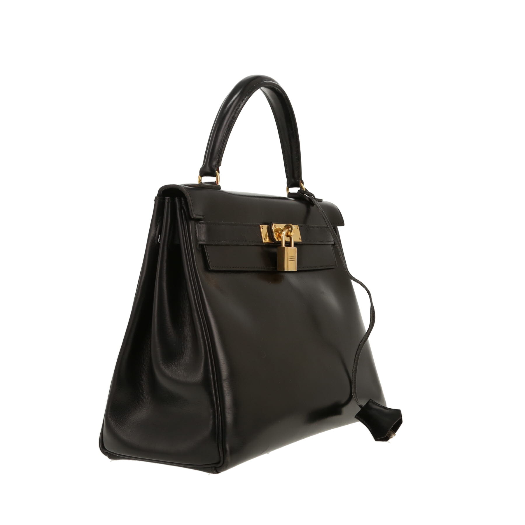 Hermès  Kelly 28 cm handbag  in black box leather