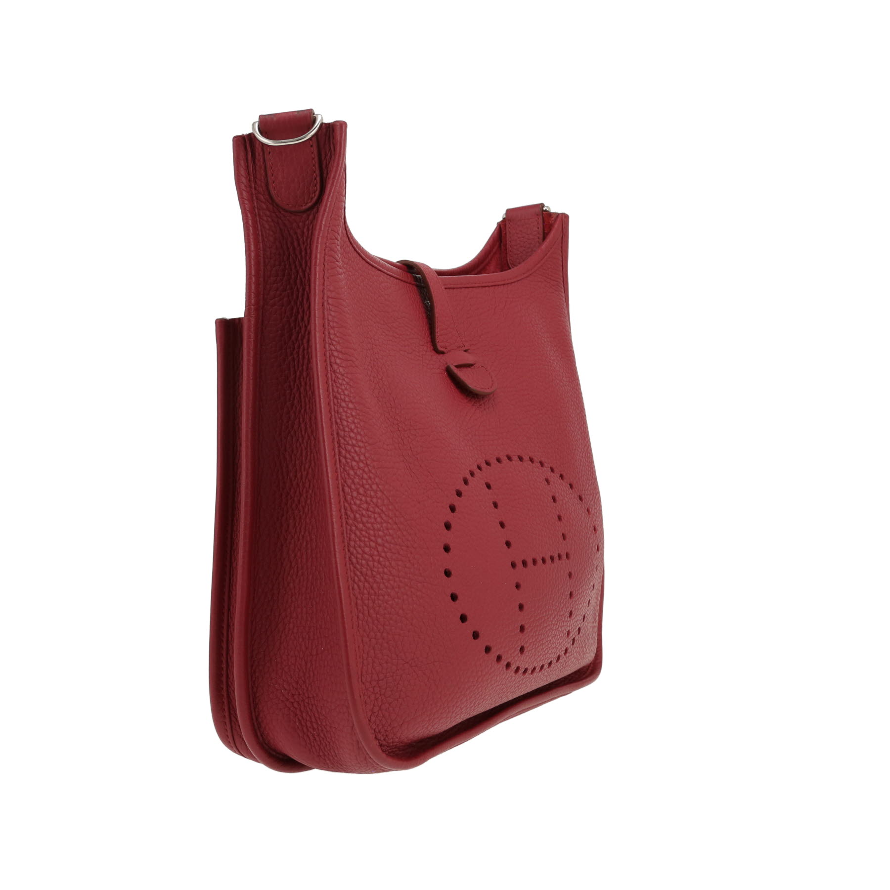 Hermès  Evelyne III shoulder bag  in red H togo leather