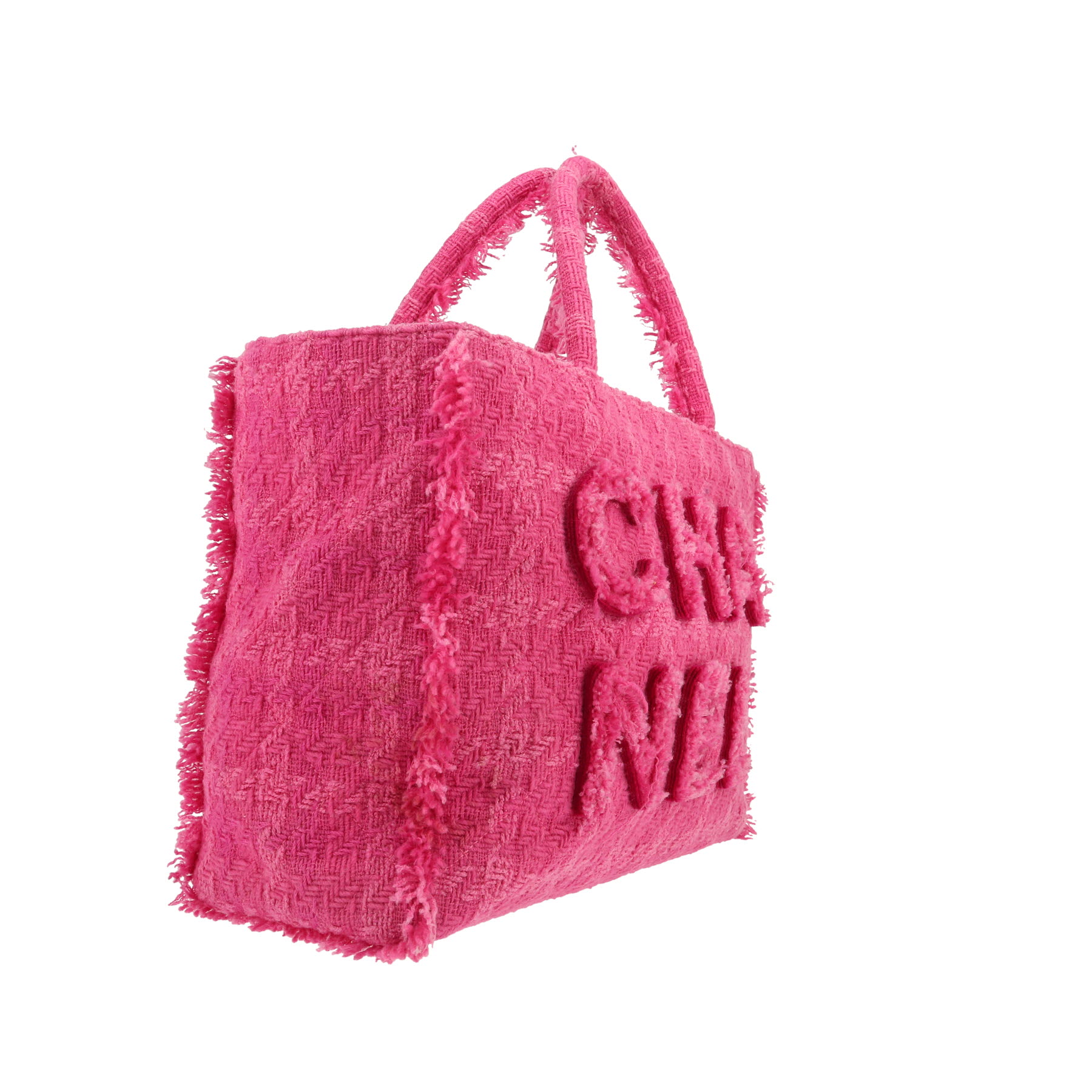 Sac cabas Chanel   en jersey rose