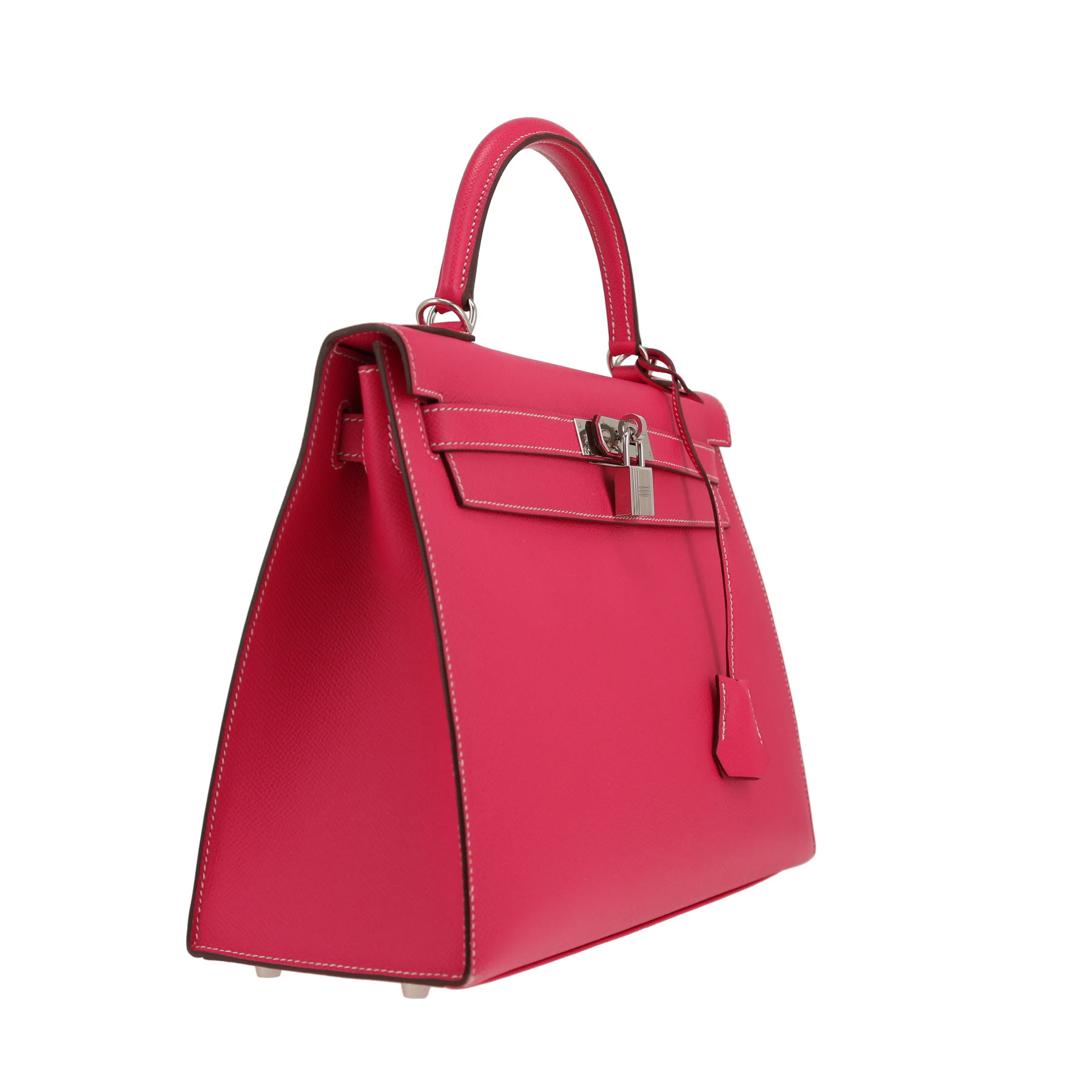 Sac à main Hermès  Kelly 32 cm en cuir epsom rose