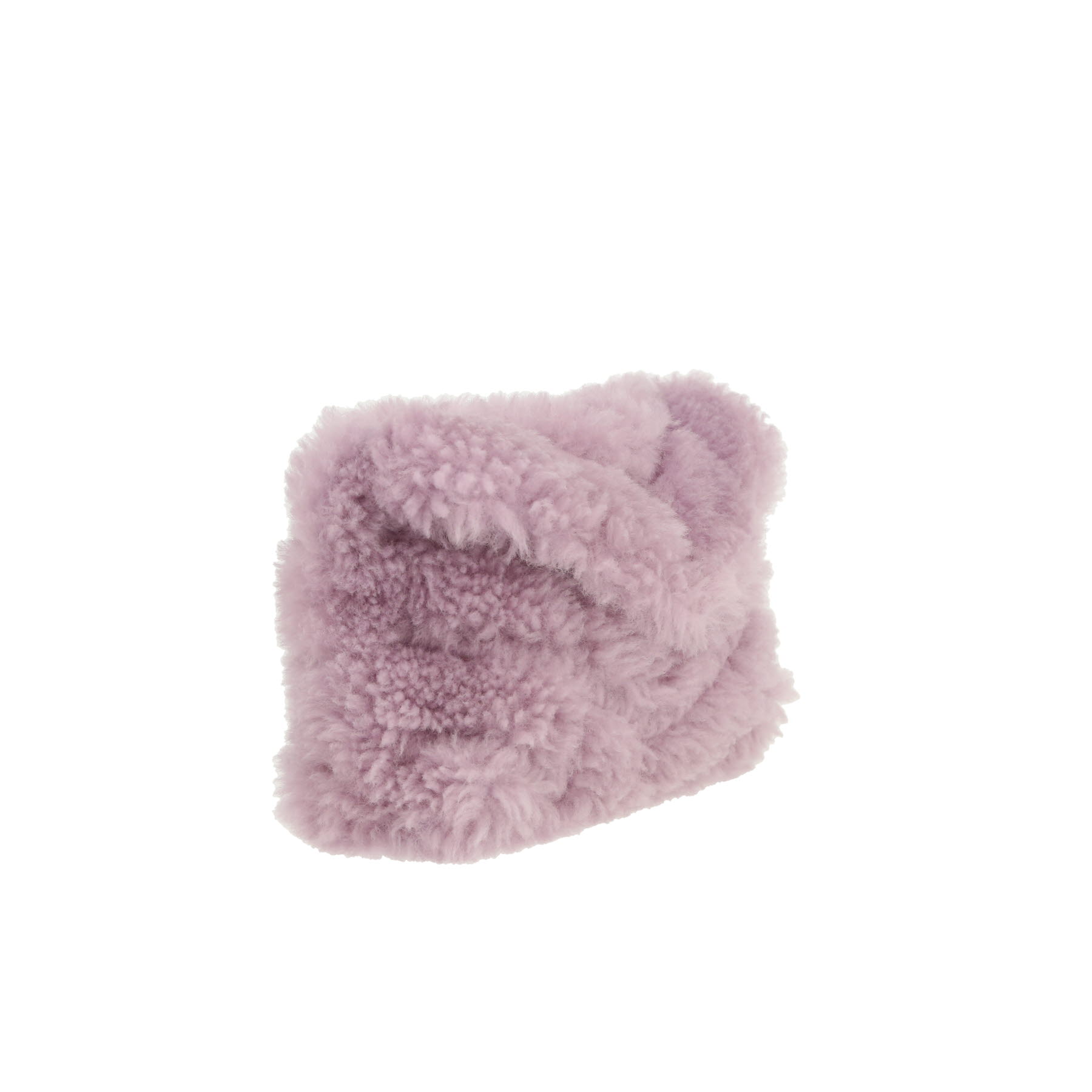 Pochette Saint Laurent  Loulou Puffer en fourrure synthétique violette