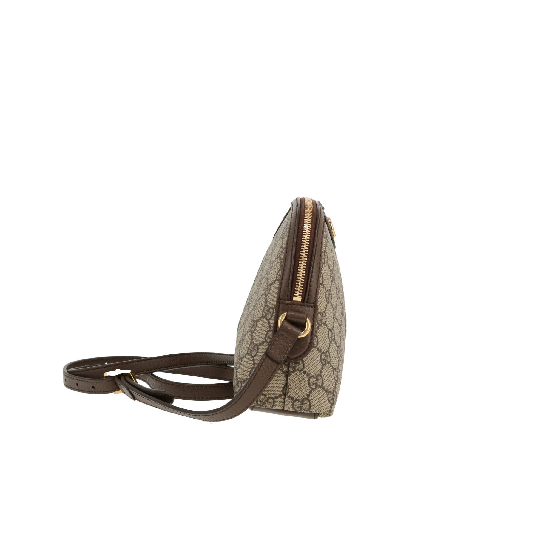 Gucci  Ophidia shoulder bag  in beige "sûpreme GG" canvas  and brown leather