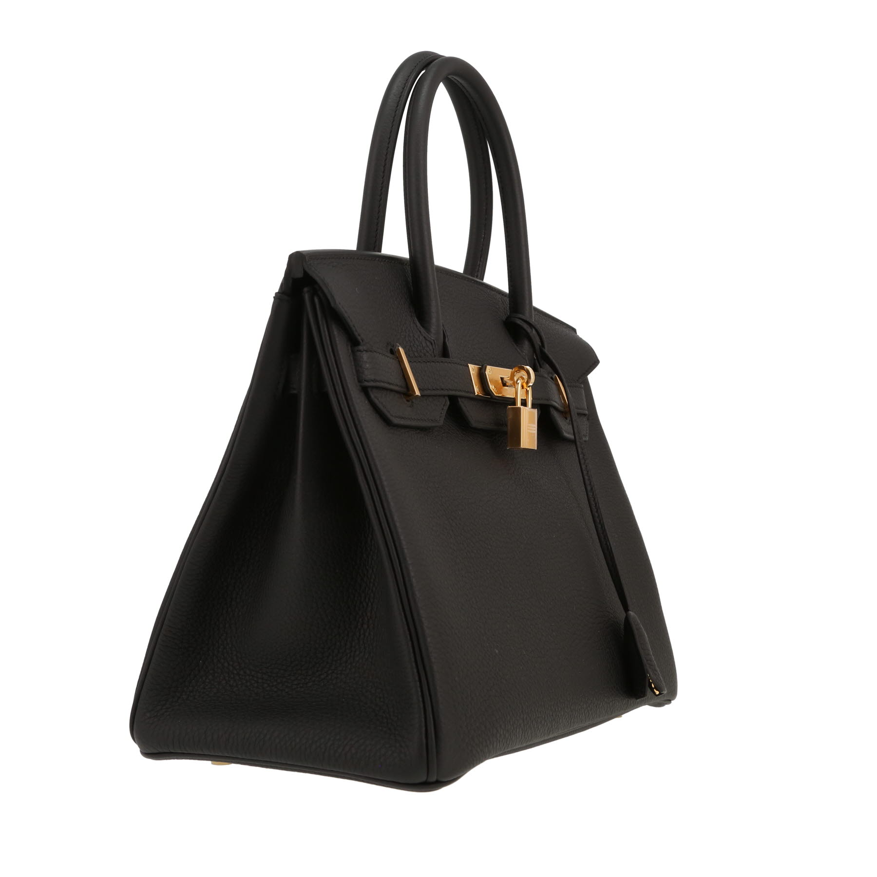 Hermès  Birkin 30 cm handbag  in black togo leather