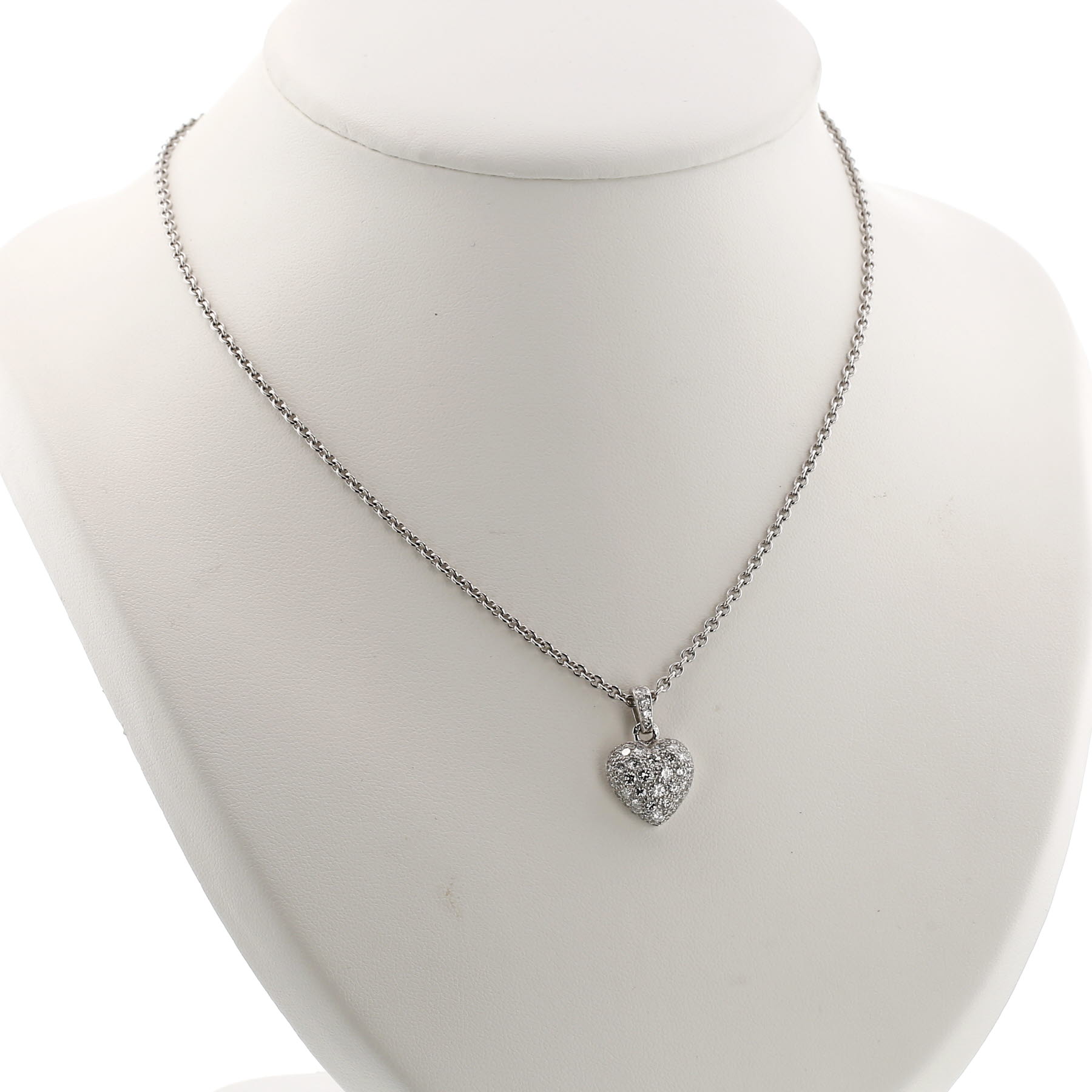 Cartier  pendant in white gold and diamonds