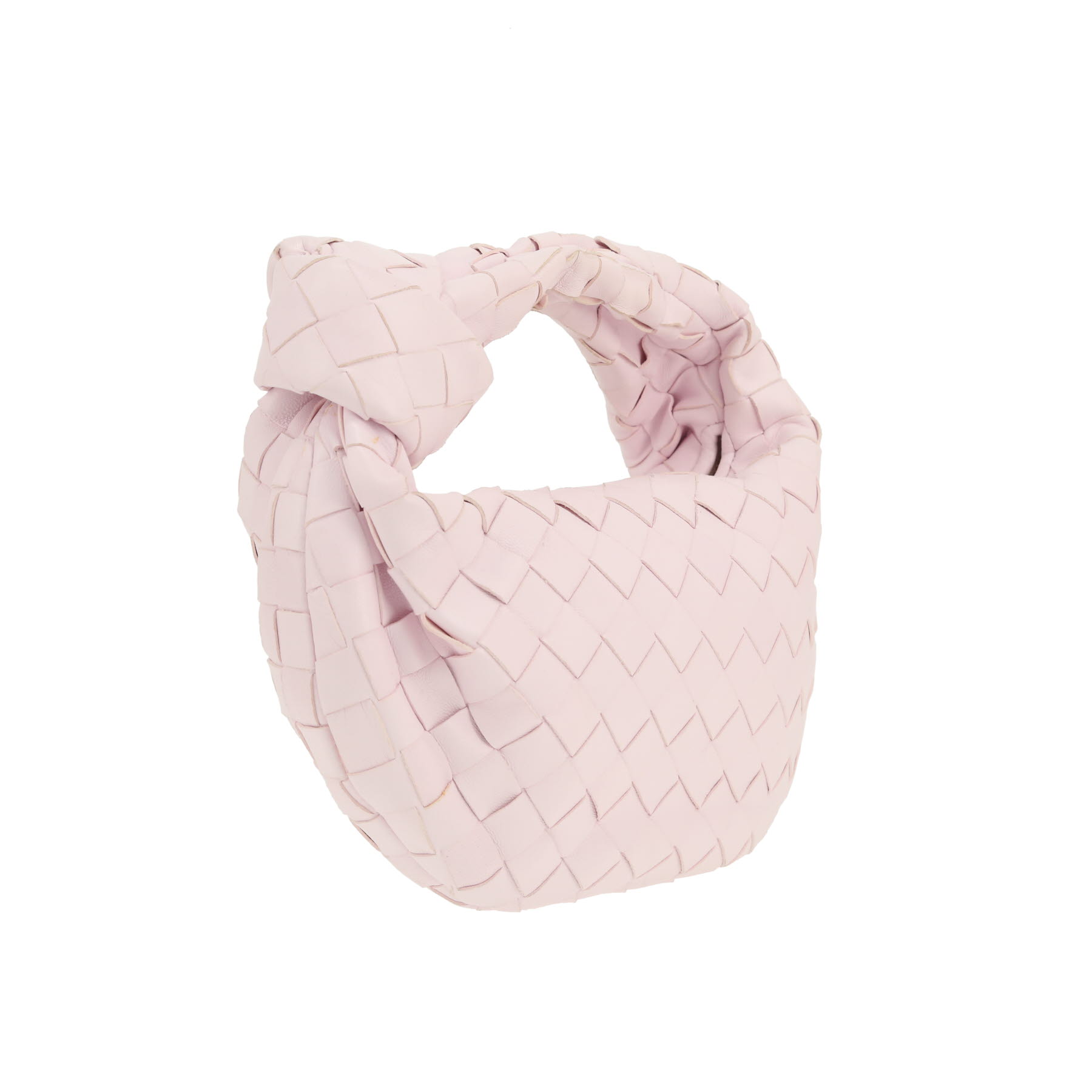 Bottega Veneta  Jodie handbag  in pink intrecciato leather