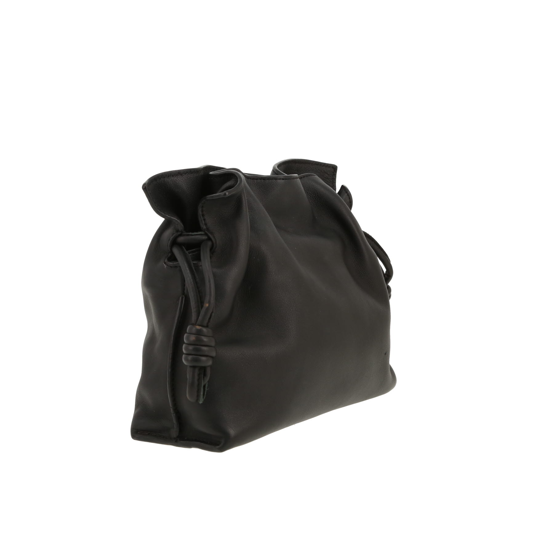 Loewe  Flamenco Knot  shoulder bag  in black leather